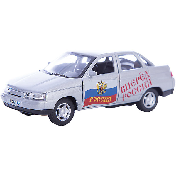 Машинка Lada 110 Россия 1:36, Autotime Машинка Lada 110 Россия 1:36, AutotimeМашинки<br>Характеристики товара:<br><br>• цвет: серебро<br>• материал: металл, пластик<br>• размер: 16,5х7,х5,7 см<br>• вес: 100 г<br>• масштаб: 1:36<br>• прочный материал<br>• хорошая детализация<br>• открываются двери<br>• страна бренда: Россия<br>• страна производства: Китай<br><br>Коллекционная машинка LADA 110 Россия от бренда AUTOTIME станет отличным подарком для мальчика. Подробная детализация машинки порадует увлеченного коллекционера, а открывающиеся двери и свободно вращающиеся колеса придутся по душе юному владельцу игрушечного гаража. Эта игрушка подарит восторг и радость вашему ребенку. <br><br>Игрушка также воздействует на наглядно-образное мышление, логическое мышление, развивает мелкую моторику. Изделие выполнено из сертифицированных материалов, безопасных для детей.<br><br>Машинку «Lada 110» Россия от бренда AUTOTIME можно купить в нашем интернет-магазине.<br><br>Ширина мм: 165<br>Глубина мм: 57<br>Высота мм: 75<br>Вес г: 13<br>Возраст от месяцев: 36<br>Возраст до месяцев: 2147483647<br>Пол: Мужской<br>Возраст: Детский<br>SKU: 5583933
