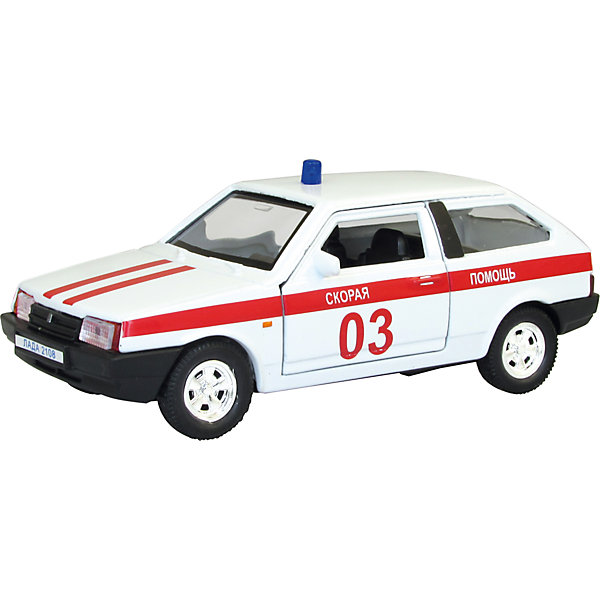 Машинка Lada 2108 скорая помощь 1:36, Autotime Машинка Lada 2108 скорая помощь 1:36, AutotimeМашинки<br>Характеристики товара:<br><br>• цвет: белый<br>• материал: металл, пластик<br>• размер: 16,5х7,х5,7 см<br>• вес: 100 г<br>• масштаб: 1:36<br>• прочный материал<br>• хорошая детализация<br>• открываются двери<br>• страна бренда: Россия<br>• страна производства: Китай<br><br>Коллекционная машинка LADA 2108 скорая помощь от бренда AUTOTIME станет отличным подарком для мальчика. Подробная детализация машинки порадует увлеченного коллекционера, а открывающиеся двери и свободно вращающиеся колеса придутся по душе юному владельцу игрушечного гаража. Эта игрушка подарит восторг и радость вашему ребенку. <br><br>Игрушка также воздействует на наглядно-образное мышление, логическое мышление, развивает мелкую моторику. Изделие выполнено из сертифицированных материалов, безопасных для детей.<br><br>Машинку «Lada 2108» скорая помощь от бренда AUTOTIME можно купить в нашем интернет-магазине.<br><br>Ширина мм: 165<br>Глубина мм: 57<br>Высота мм: 75<br>Вес г: 13<br>Возраст от месяцев: 36<br>Возраст до месяцев: 2147483647<br>Пол: Мужской<br>Возраст: Детский<br>SKU: 5583934