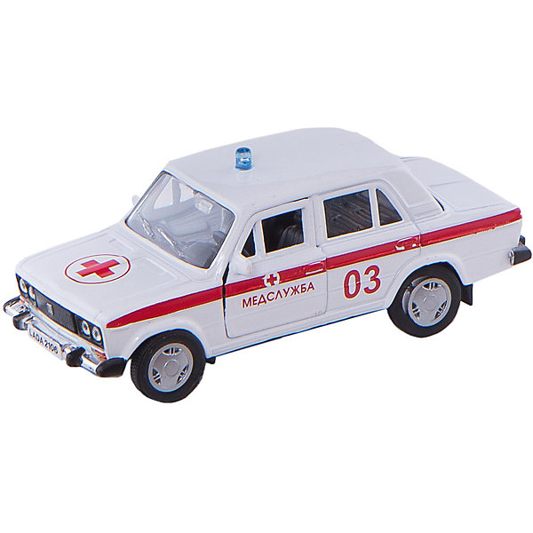 Машинка Lada 2106 скорая помощь 1:36, Autotime Машинка Lada 2106 скорая помощь 1:36, AutotimeМашинки<br>Характеристики товара:<br><br>• цвет: белый<br>• материал: металл, пластик<br>• размер: 16,5х7,х5,7 см<br>• вес: 100 г<br>• масштаб: 1:36<br>• прочный материал<br>• хорошая детализация<br>• открываются двери<br>• страна бренда: Россия<br>• страна производства: Китай<br><br>Коллекционная машинка LADA 2106 скорая помощь от бренда AUTOTIME станет отличным подарком для мальчика. Подробная детализация машинки порадует увлеченного коллекционера, а открывающиеся двери и свободно вращающиеся колеса придутся по душе юному владельцу игрушечного гаража. Эта игрушка подарит восторг и радость вашему ребенку. <br><br>Игрушка также воздействует на наглядно-образное мышление, логическое мышление, развивает мелкую моторику. Изделие выполнено из сертифицированных материалов, безопасных для детей.<br><br>Машинку «Lada 2106» скорая помощь от бренда AUTOTIME можно купить в нашем интернет-магазине.<br><br>Ширина мм: 165<br>Глубина мм: 57<br>Высота мм: 75<br>Вес г: 13<br>Возраст от месяцев: 36<br>Возраст до месяцев: 2147483647<br>Пол: Мужской<br>Возраст: Детский<br>SKU: 5583940