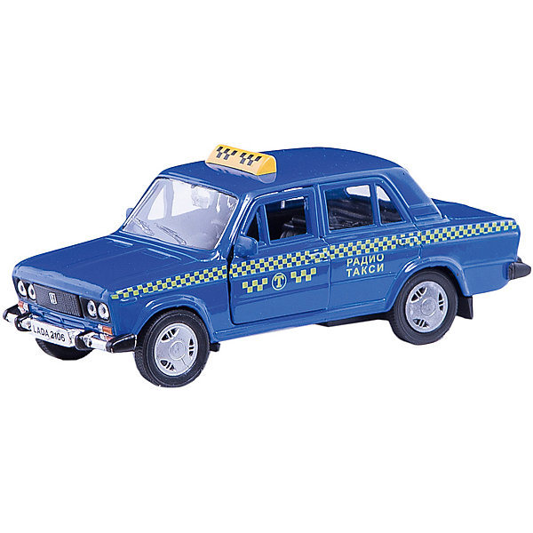 Машинка Lada 2106 такси 1:36, Autotime Машинка Lada 2106 такси 1:36, AutotimeМашинки<br>Характеристики товара:<br><br>• цвет: синий<br>• материал: металл, пластик<br>• размер: 16,5х7,х5,7 см<br>• вес: 100 г<br>• масштаб: 1:36<br>• прочный материал<br>• хорошая детализация<br>• открываются двери<br>• страна бренда: Россия<br>• страна производства: Китай<br><br>Коллекционная машинка LADA 2106 такси от бренда AUTOTIME станет отличным подарком для мальчика. Подробная детализация машинки порадует увлеченного коллекционера, а открывающиеся двери и свободно вращающиеся колеса придутся по душе юному владельцу игрушечного гаража. Эта игрушка подарит восторг и радость вашему ребенку. <br><br>Игрушка также воздействует на наглядно-образное мышление, логическое мышление, развивает мелкую моторику. Изделие выполнено из сертифицированных материалов, безопасных для детей.<br><br>Машинку «Lada 2106» такси от бренда AUTOTIME можно купить в нашем интернет-магазине.<br><br>Ширина мм: 165<br>Глубина мм: 57<br>Высота мм: 75<br>Вес г: 13<br>Возраст от месяцев: 36<br>Возраст до месяцев: 2147483647<br>Пол: Мужской<br>Возраст: Детский<br>SKU: 5583942