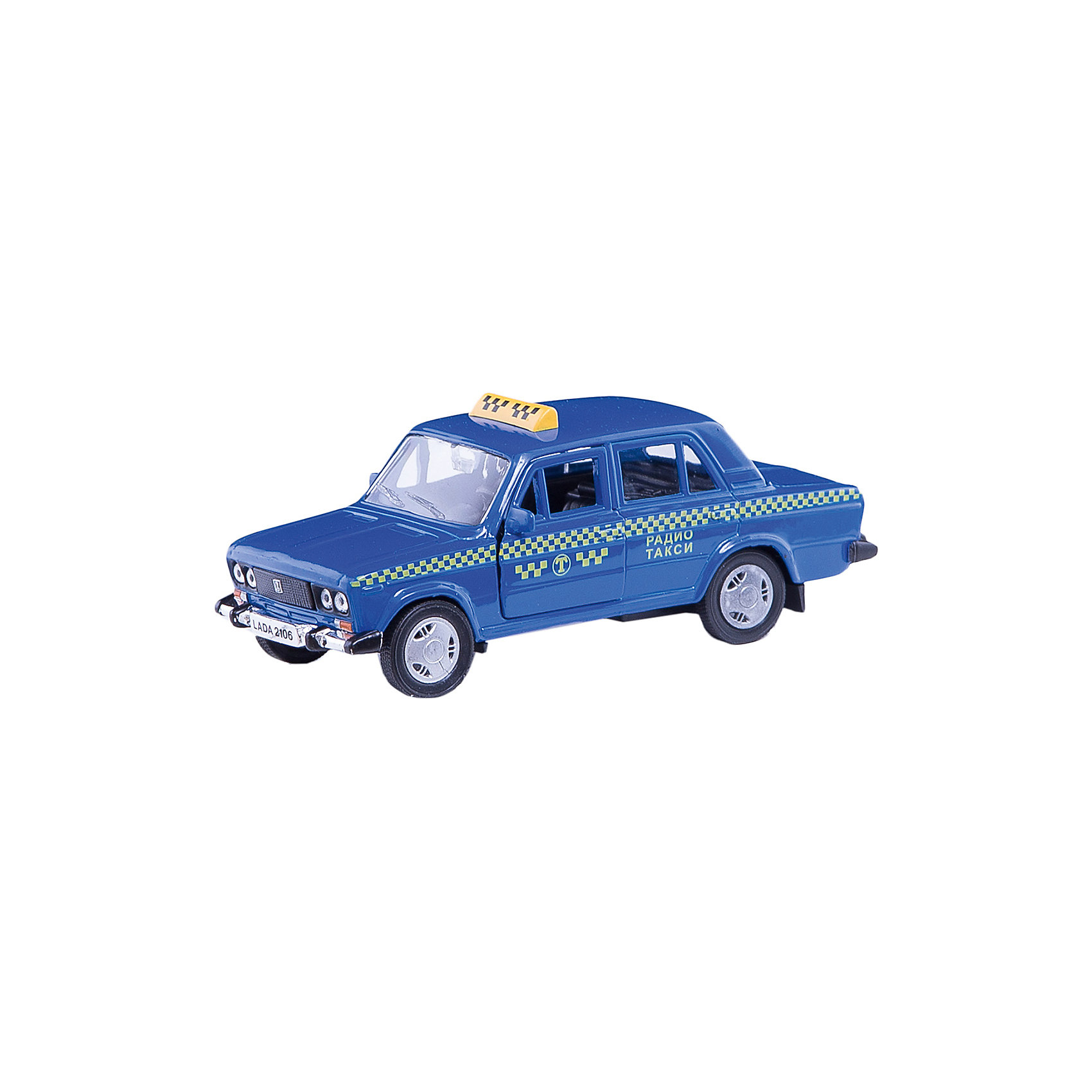 Машинка Lada 2106 такси 1:36, Autotime Машинка Lada 2106 такси 1:36, AutotimeМашинки<br>Характеристики товара:<br><br>• цвет: синий<br>• материал: металл, пластик<br>• размер: 16,5х7,х5,7 см<br>• вес: 100 г<br>• масштаб: 1:36<br>• прочный материал<br>• хорошая детализация<br>• открываются двери<br>• страна бренда: Россия<br>• страна производства: Китай<br><br>Коллекционная машинка LADA 2106 такси от бренда AUTOTIME станет отличным подарком для мальчика. Подробная детализация машинки порадует увлеченного коллекционера, а открывающиеся двери и свободно вращающиеся колеса придутся по душе юному владельцу игрушечного гаража. Эта игрушка подарит восторг и радость вашему ребенку. <br><br>Игрушка также воздействует на наглядно-образное мышление, логическое мышление, развивает мелкую моторику. Изделие выполнено из сертифицированных материалов, безопасных для детей.<br><br>Машинку «Lada 2106» такси от бренда AUTOTIME можно купить в нашем интернет-магазине.<br><br>Ширина мм: 165<br>Глубина мм: 57<br>Высота мм: 75<br>Вес г: 13<br>Возраст от месяцев: 36<br>Возраст до месяцев: 2147483647<br>Пол: Мужской<br>Возраст: Детский<br>SKU: 5583942