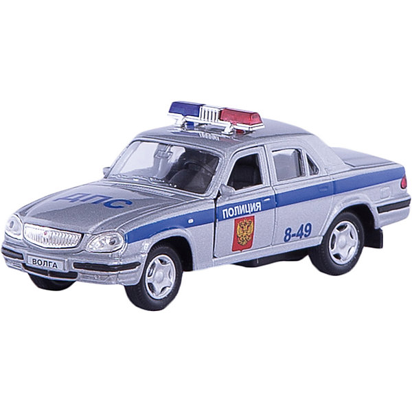 Машинка ГАЗ-31105 Волга полиция 1:43, Autotime Машинка ГАЗ-31105 Волга полиция 1:43, AutotimeМашинки<br>Характеристики товара:<br><br>• цвет: белый<br>• материал: металл, пластик<br>• размер: 16х7,5х5,7 см<br>• вес: 100 г<br>• масштаб: 1:43<br>• прочный материал<br>• хорошая детализация<br>• открываются двери<br>• вращаются колеса<br>• коллекционная<br>• страна бренда: Россия<br>• страна производства: Китай<br><br>Металлическая машинка ГАЗ-31105 Волга от бренда AUTOTIME придется по душе мальчикам. Это идеальный подарок для ценителя и коллекционера автомобилей, которые выполнены с подробной детализацией. Игрушка является настоящей копией машины «Волга». Двери машинки открываются свободно, колеса вращаются. Поэтому она может стать и частью коллекции, и выступать отдельной игрушкой.<br><br>Машинка может выполнять сразу несколько функций: развлекать ребенка, помогать вырабатывать практические качества: ловкость, координацию, мелкую моторику. Также в процессе увлекательной игры развивается фантазия ребенка. Изделие выполнено из сертифицированных материалов, безопасных для детей.<br><br>Машинку ГАЗ-31105 Волга полиция от бренда AUTOTIME можно купить в нашем интернет-магазине.<br><br>Ширина мм: 165<br>Глубина мм: 57<br>Высота мм: 75<br>Вес г: 13<br>Возраст от месяцев: 36<br>Возраст до месяцев: 2147483647<br>Пол: Мужской<br>Возраст: Детский<br>SKU: 5583969