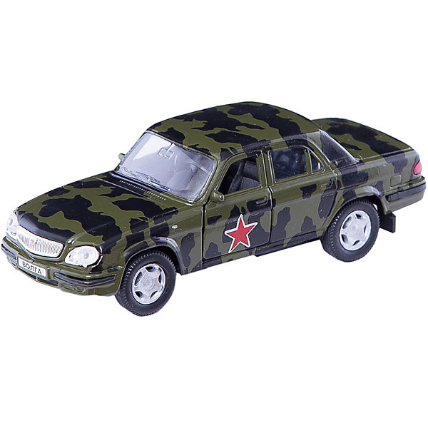 Машинка ГАЗ-31105 Волга армейская 1:43, Autotime Машинка ГАЗ-31105 Волга армейская 1:43, AutotimeМашинки<br>Характеристики товара:<br><br>• цвет: зеленая<br>• материал: металл, пластик<br>• размер: 16х7,5х5,7 см<br>• вес: 100 г<br>• масштаб: 1:43<br>• прочный материал<br>• хорошая детализация<br>• открываются двери<br>• вращаются колеса<br>• коллекционная<br>• страна бренда: Россия<br>• страна производства: Китай<br><br>Металлическая машинка ГАЗ-31105 Волга от бренда AUTOTIME придется по душе мальчикам. Это идеальный подарок для ценителя и коллекционера автомобилей, которые выполнены с подробной детализацией. Игрушка является настоящей копией машины «Волга». Двери машинки открываются свободно, колеса вращаются. Поэтому она может стать и частью коллекции, и выступать отдельной игрушкой.<br><br>Машинка может выполнять сразу несколько функций: развлекать ребенка, помогать вырабатывать практические качества: ловкость, координацию, мелкую моторику. Также в процессе увлекательной игры развивается фантазия ребенка. Изделие выполнено из сертифицированных материалов, безопасных для детей.<br><br>Машинку ГАЗ-31105 Волга армейская от бренда AUTOTIME можно купить в нашем интернет-магазине.<br><br>Ширина мм: 165<br>Глубина мм: 57<br>Высота мм: 75<br>Вес г: 13<br>Возраст от месяцев: 36<br>Возраст до месяцев: 2147483647<br>Пол: Мужской<br>Возраст: Детский<br>SKU: 5583975