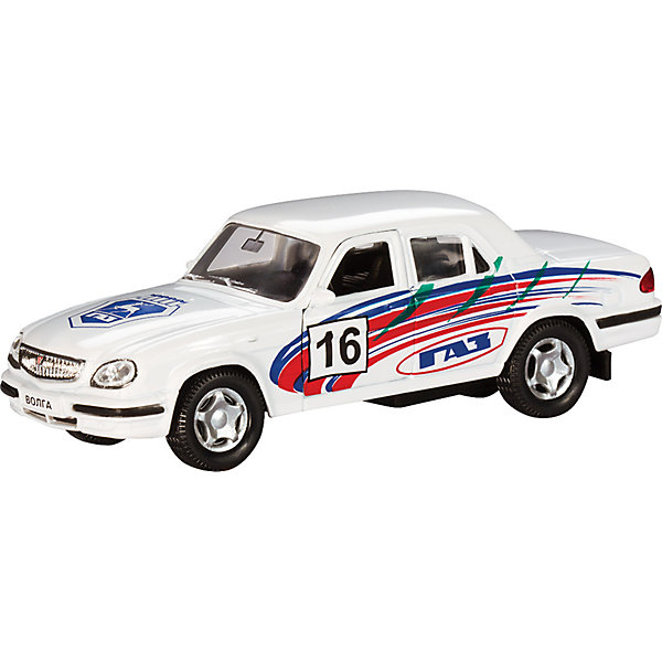 Машинка ГАЗ-31105 Волга спорт 1:43, Autotime Машинка ГАЗ-31105 Волга спорт 1:43, AutotimeМашинки<br>Характеристики товара:<br><br>• цвет: белая<br>• материал: металл, пластик<br>• размер: 16х7,5х5,7 см<br>• вес: 100 г<br>• масштаб: 1:43<br>• прочный материал<br>• хорошая детализация<br>• открываются двери<br>• вращаются колеса<br>• коллекционная<br>• страна бренда: Россия<br>• страна производства: Китай<br><br>Металлическая машинка ГАЗ-31105 Волга от бренда AUTOTIME придется по душе мальчикам. Это идеальный подарок для ценителя и коллекционера автомобилей, которые выполнены с подробной детализацией. Игрушка является настоящей копией машины «Волга». Двери машинки открываются свободно, колеса вращаются. Поэтому она может стать и частью коллекции, и выступать отдельной игрушкой.<br><br>Машинка может выполнять сразу несколько функций: развлекать ребенка, помогать вырабатывать практические качества: ловкость, координацию, мелкую моторику. Также в процессе увлекательной игры развивается фантазия ребенка. Изделие выполнено из сертифицированных материалов, безопасных для детей.<br><br>Машинку ГАЗ-31105 Волга спорт от бренда AUTOTIME можно купить в нашем интернет-магазине.<br><br>Ширина мм: 165<br>Глубина мм: 57<br>Высота мм: 75<br>Вес г: 13<br>Возраст от месяцев: 36<br>Возраст до месяцев: 2147483647<br>Пол: Мужской<br>Возраст: Детский<br>SKU: 5583976