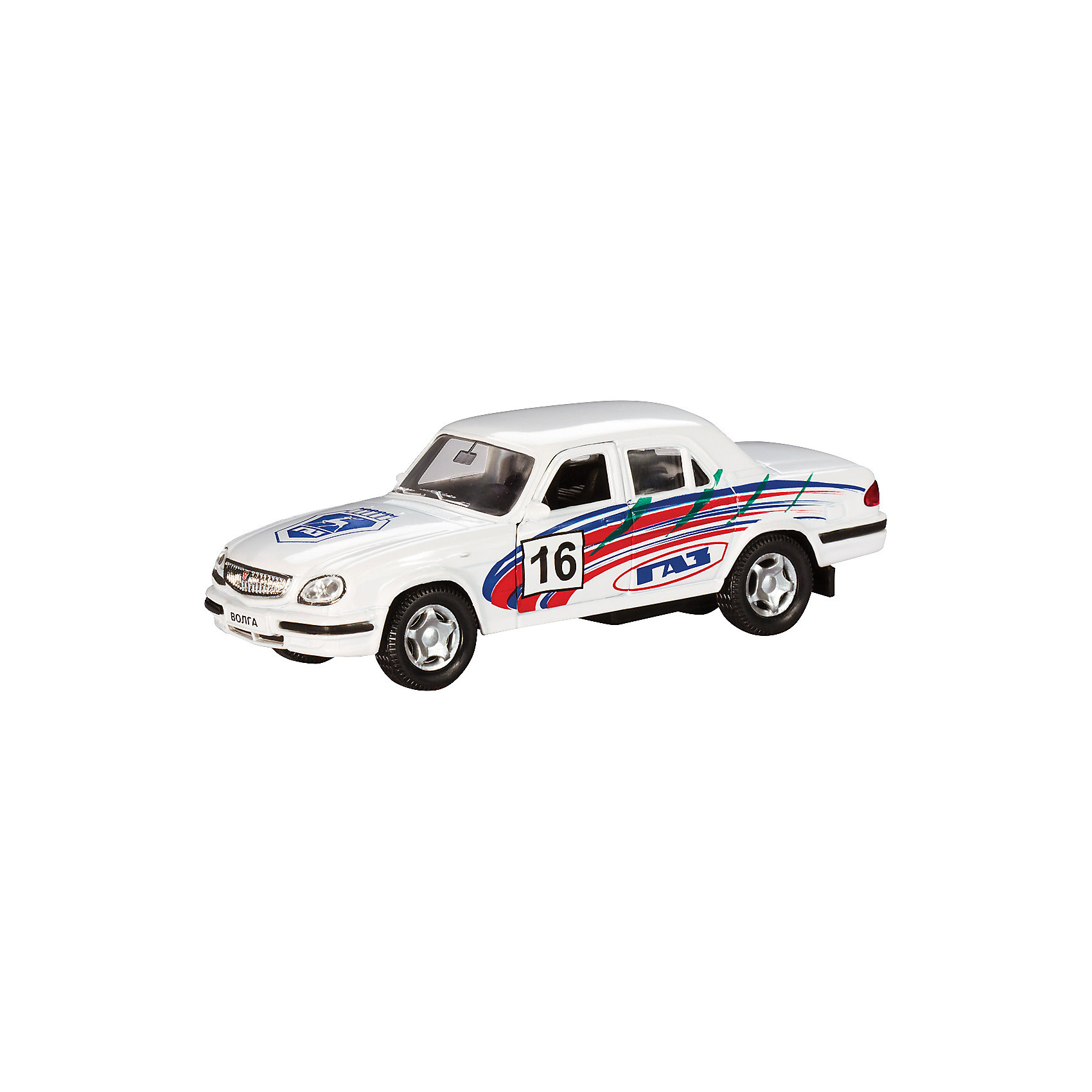 Машинка ГАЗ-31105 Волга спорт 1:43, Autotime Машинка ГАЗ-31105 Волга спорт 1:43, AutotimeМашинки<br>Характеристики товара:<br><br>• цвет: белая<br>• материал: металл, пластик<br>• размер: 16х7,5х5,7 см<br>• вес: 100 г<br>• масштаб: 1:43<br>• прочный материал<br>• хорошая детализация<br>• открываются двери<br>• вращаются колеса<br>• коллекционная<br>• страна бренда: Россия<br>• страна производства: Китай<br><br>Металлическая машинка ГАЗ-31105 Волга от бренда AUTOTIME придется по душе мальчикам. Это идеальный подарок для ценителя и коллекционера автомобилей, которые выполнены с подробной детализацией. Игрушка является настоящей копией машины «Волга». Двери машинки открываются свободно, колеса вращаются. Поэтому она может стать и частью коллекции, и выступать отдельной игрушкой.<br><br>Машинка может выполнять сразу несколько функций: развлекать ребенка, помогать вырабатывать практические качества: ловкость, координацию, мелкую моторику. Также в процессе увлекательной игры развивается фантазия ребенка. Изделие выполнено из сертифицированных материалов, безопасных для детей.<br><br>Машинку ГАЗ-31105 Волга спорт от бренда AUTOTIME можно купить в нашем интернет-магазине.<br><br>Ширина мм: 165<br>Глубина мм: 57<br>Высота мм: 75<br>Вес г: 13<br>Возраст от месяцев: 36<br>Возраст до месяцев: 2147483647<br>Пол: Мужской<br>Возраст: Детский<br>SKU: 5583976
