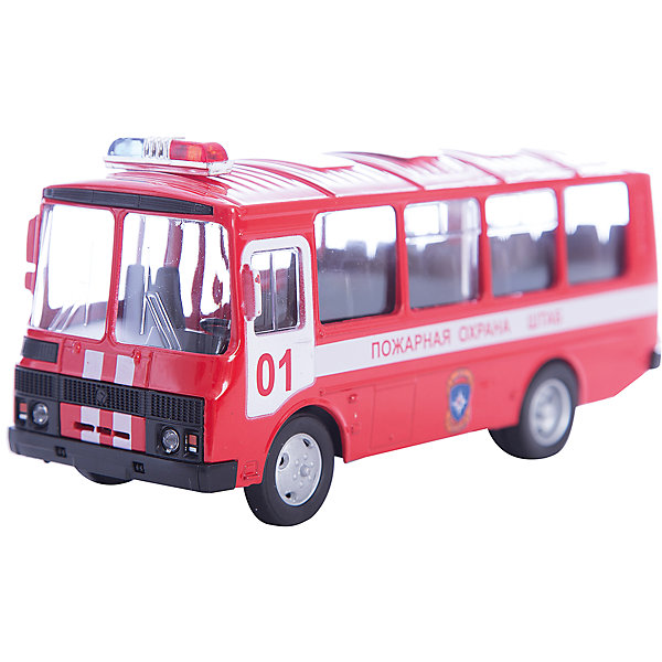 Машинка ПАЗ-32053 пожарная охрана 1:43, Autotime Машинка ПАЗ-32053 пожарная охрана 1:43, AutotimeМашинки<br>Характеристики товара:<br><br>• цвет: красный<br>• материал: металл, пластик<br>• размер упаковки: 22х7х17 см<br>• вес: 100 г<br>• масштаб: 1:43<br>• хорошая детализация<br>• вращаются колеса<br>• коллекционная<br>• страна бренда: Россия<br>• страна производства: Китай<br><br>Металлическая машинка ПАЗ-32053 от бренда AUTOTIME придется по душе мальчикам. Это идеальный подарок для ценителя и коллекционера автомобилей, которые выполнены с подробной детализацией. Игрушка является настоящей копией автобуса. Колеса машинки вращаются. Поэтому она может стать и частью коллекции, и выступать отдельной игрушкой.<br><br>Машинка может выполнять сразу несколько функций: развлекать ребенка, помогать вырабатывать практические качества: ловкость, координацию, мелкую моторику. Также в процессе увлекательной игры развивается фантазия ребенка. Изделие выполнено из сертифицированных материалов, безопасных для детей.<br><br>Машинку ПАЗ-32053 пожарная охрана от бренда AUTOTIME можно купить в нашем интернет-магазине.<br><br>Ширина мм: 165<br>Глубина мм: 57<br>Высота мм: 75<br>Вес г: 13<br>Возраст от месяцев: 36<br>Возраст до месяцев: 2147483647<br>Пол: Мужской<br>Возраст: Детский<br>SKU: 5583984