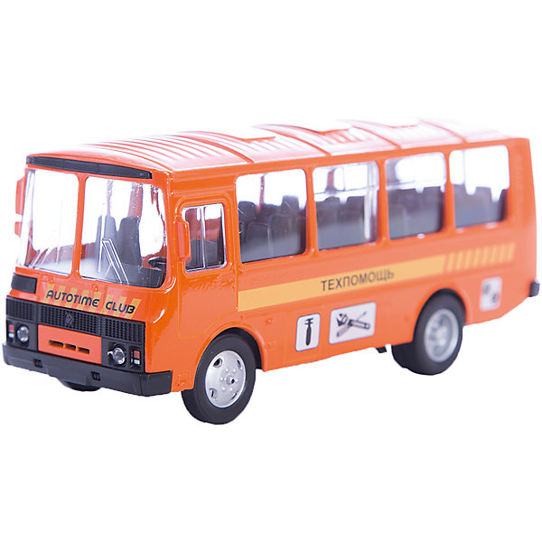 Машинка ПАЗ-32053 техпомощь 1:43, Autotime Машинка ПАЗ-32053 техпомощь 1:43, AutotimeМашинки<br>Характеристики товара:<br><br>• цвет: оранжевый<br>• материал: металл, пластик<br>• размер упаковки: 22х7х17 см<br>• вес: 100 г<br>• масштаб: 1:43<br>• хорошая детализация<br>• вращаются колеса<br>• коллекционная<br>• страна бренда: Россия<br>• страна производства: Китай<br><br>Металлическая машинка ПАЗ-32053 от бренда AUTOTIME придется по душе мальчикам. Это идеальный подарок для ценителя и коллекционера автомобилей, которые выполнены с подробной детализацией. Игрушка является настоящей копией автобуса. Колеса машинки вращаются. Поэтому она может стать и частью коллекции, и выступать отдельной игрушкой.<br><br>Машинка может выполнять сразу несколько функций: развлекать ребенка, помогать вырабатывать практические качества: ловкость, координацию, мелкую моторику. Также в процессе увлекательной игры развивается фантазия ребенка. Изделие выполнено из сертифицированных материалов, безопасных для детей.<br><br>Машинку ПАЗ-32053 техпомощь от бренда AUTOTIME можно купить в нашем интернет-магазине.<br><br>Ширина мм: 165<br>Глубина мм: 57<br>Высота мм: 75<br>Вес г: 13<br>Возраст от месяцев: 36<br>Возраст до месяцев: 2147483647<br>Пол: Мужской<br>Возраст: Детский<br>SKU: 5583990