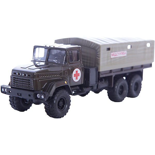 Машинка KRAZ-6322 медслужба, Autotime Машинка KRAZ-6322 медслужба, AutotimeМашинки<br>Характеристики товара:<br><br>• цвет: зеленый<br>• материал: металл, пластик<br>• длина: 20 см<br>• размер упаковки: 22х7х17 см<br>• вес: 100 г<br>• масштаб: 1:43<br>• хорошая детализация<br>• вращаются колеса<br>• коллекционная<br>• страна бренда: Россия<br>• страна производства: Китай<br><br>Многие мальчики в детстве мечтают стать героями. Эта машинка позволит вашему ребенку представить себя на месте отважного спасателя! Коллекционная модель машины - это уменьшенная копия грузовика. Данная модель выполнена с тщательной детализацией и представлена в масштабе 1:43. Кабина грузовика окрашена в характерный цвет. <br><br>Машинка может выполнять сразу несколько функций: развлекать ребенка, помогать вырабатывать практические качества: ловкость, координацию, мелкую моторику. Также в процессе увлекательной игры развивается фантазия ребенка. Изделие выполнено из сертифицированных материалов, безопасных для детей. Машинка стимулирует двигательную активность ребенка, дает представление об устройстве автомобиля. Эта модель станет отличным подарком как отдельная игрушка, а также может пополнить коллекцию юного ценителя техники.<br><br>Машинку KRAZ-6322 медслужба от бренда AUTOTIME можно купить в нашем интернет-магазине.<br><br>Ширина мм: 250<br>Глубина мм: 95<br>Высота мм: 110<br>Вес г: 25<br>Возраст от месяцев: 36<br>Возраст до месяцев: 2147483647<br>Пол: Мужской<br>Возраст: Детский<br>SKU: 5583999