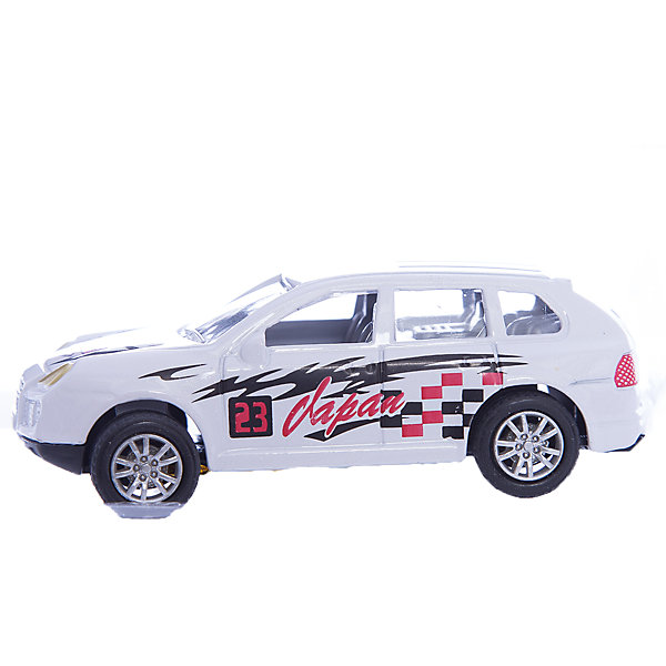 Машинка Offroader Extrem ралли 1:48, Autotime Машинка Offroader Extrem ралли 1:48, AutotimeМашинки<br>Характеристики товара:<br><br>• цвет: белый<br>• материал: металл, пластик<br>• размер упаковки: 12.5 x 7 x 5.5 см<br>• яркие рисунки<br>• вес: 100 г<br>• масштаб: 1:48<br>• хорошая детализация<br>• упаковка: коробка<br>• прочный материал<br>• страна бренда: Россия<br>• страна производства: Китай<br><br>Такая машинка приведет мальчишек в восторг! Она отлично детализирована и так похожа на настоящую. С подобной игрушкой можно придумать множество сюжетов для игр. Благодаря прочному материалу она сможет долго радовать ребенка.<br><br>Машинка может выполнять сразу несколько функций: развлекать ребенка, помогать вырабатывать практические качества: ловкость, координацию, мелкую моторику. Также в процессе увлекательной игры развивается фантазия ребенка. Изделие выполнено из сертифицированных материалов, безопасных для детей.<br><br>Машинку Offroader Extrem ралли от бренда AUTOTIME можно купить в нашем интернет-магазине.<br><br>Ширина мм: 165<br>Глубина мм: 57<br>Высота мм: 75<br>Вес г: 13<br>Возраст от месяцев: 36<br>Возраст до месяцев: 2147483647<br>Пол: Мужской<br>Возраст: Детский<br>SKU: 5584026