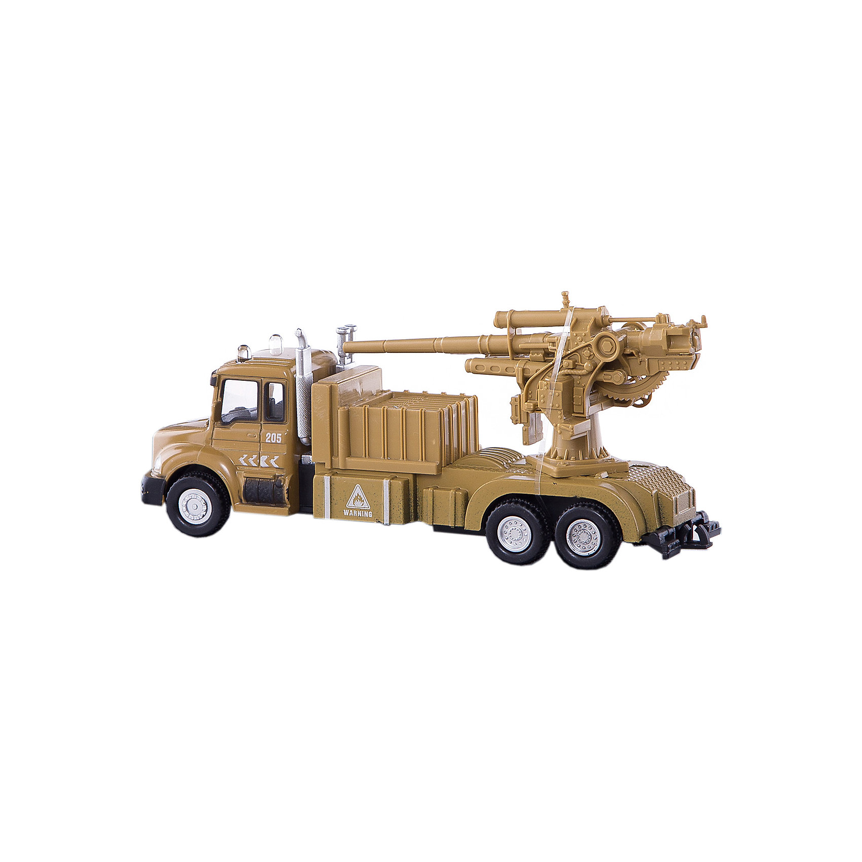 Машинка Military Gun Truck с орудием 1:48, Autotime Машинка Military Gun Truck с орудием 1:48, AutotimeМашинки<br>Характеристики товара:<br><br>• цвет: желтый<br>• возраст: от 3 лет<br>• материал: металл, пластик<br>• масштаб: 1:48<br>• колеса вращаются<br>• размер упаковки: 16х6х7 см<br>• вес с упаковкой: 100 г<br>• страна бренда: Россия, Китай<br>• страна изготовитель: Китай<br><br>Эта коллекционная модель машинки отличается высокой детализацией. Окна - прозрачные, поэтому через них можно увидеть салон.<br><br>Сделана машинка из прочного и безопасного материала. Модель с орудием.<br><br>Машинку «Military Gun Truck» с орудием 1:48, Autotime (Автотайм) можно купить в нашем интернет-магазине.<br><br>Ширина мм: 165<br>Глубина мм: 57<br>Высота мм: 75<br>Вес г: 13<br>Возраст от месяцев: 36<br>Возраст до месяцев: 2147483647<br>Пол: Мужской<br>Возраст: Детский<br>SKU: 5584058