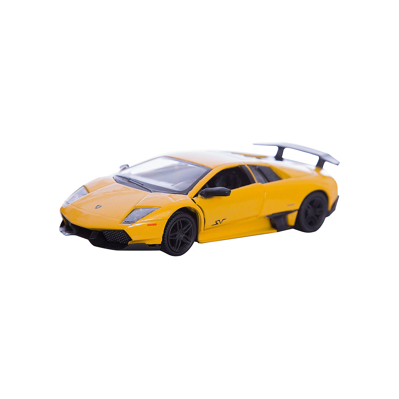 Машинка Lamborghini Murcielago LP670-4 SV 5, Autotime Машинка Lamborghini Murcielago LP670-4 SV 5, AutotimeМашинки<br>Характеристики товара:<br><br>• цвет: в ассортименте<br>• возраст: от 3 лет<br>• материал: металл, пластик<br>• масштаб: 1:32<br>• двери открываются<br>• размер упаковки: 16х7х7 см<br>• вес с упаковкой: 100 г<br>• страна бренда: Россия, Китай<br>• страна изготовитель: Китай<br><br>Такая машинка представляет собой миниатюрную копию реально существующей модели. Она отличается высокой детализацией, является коллекционной моделью. <br><br>Сделана машинка из прочного и безопасного материала. Корпус - из металла. <br><br>Машинку «Lamborghini Murcielago LP670-4 SV 5», Autotime (Автотайм) можно купить в нашем интернет-магазине.<br><br>Ширина мм: 165<br>Глубина мм: 57<br>Высота мм: 75<br>Вес г: 13<br>Возраст от месяцев: 36<br>Возраст до месяцев: 2147483647<br>Пол: Мужской<br>Возраст: Детский<br>SKU: 5584105