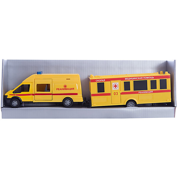 Машинка Rescue Van скорая помощь с прицепом 1:48, Autotime Машинка Rescue Van скорая помощь с прицепом 1:48, AutotimeМашинки<br>Характеристики товара:<br><br>• цвет: желтый<br>• возраст: от 3 лет<br>• материал: металл, пластик<br>• масштаб: 1:48<br>• комплектация: машина, прицеп<br>• инерционная<br>• колеса вращаются<br>• размер упаковки: 35х6х11 см<br>• вес с упаковкой: 300 г<br>• страна бренда: Россия, Китай<br>• страна изготовитель: Китай<br><br>Эта модель представляет собой миниатюрную копию реально существующей машины скорой помощи с прицепом. Она отличается высокой детализацией, является коллекционной моделью. <br><br>Сделана машинка из прочного и безопасного материала. Корпус - из металла и пластика.<br><br>Машинку «Rescue Van скорая помощь с прицепом 1:48», Autotime (Автотайм) можно купить в нашем интернет-магазине.<br><br>Ширина мм: 362<br>Глубина мм: 114<br>Высота мм: 146<br>Вес г: 15<br>Возраст от месяцев: 36<br>Возраст до месяцев: 2147483647<br>Пол: Мужской<br>Возраст: Детский<br>SKU: 5584151