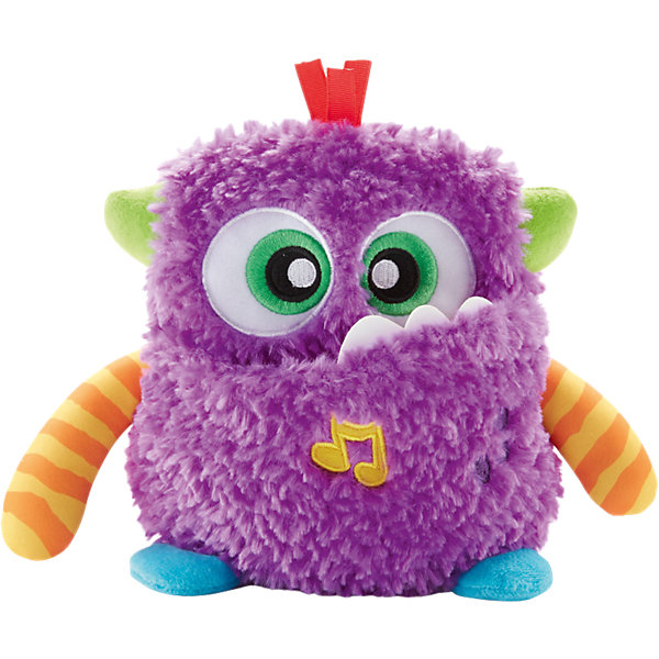 Развивающая игрушка Fisher-Price Хихикающий монстрик Развивающая игрушка Fisher-Price Хихикающий монстрикМузыкальные мягкие игрушки<br>Обнимашечный монстр всегда готов поиграть! Малыши могут сжать его мягкое брюшко, чтобы услышать забавные звуки и короткие мелодии, или потянуть его за подвижные лапы и взять с собой куда угодно. Маленьким ручкам определенно понравятся разные текстуры меха и милая дружелюбная мордочка. Этот пушистый монстрик станет прекрасным другом для вашего ребенка. Играйте и развивайтесь. Разнообразные текстуры, звуки и яркие цвета стимулируют и развивают все чувства малыша. Когда ребенок берет игрушку в руки и взаимодействует с ней, он развивает мелкую моторику и ловкость. Дети научатся нажимать на брюшко монстра, чтобы тот издавал забавные звуки и пел песенки.<br><br>Ширина мм: 233<br>Глубина мм: 208<br>Высота мм: 131<br>Вес г: 343<br>Возраст от месяцев: 6<br>Возраст до месяцев: 36<br>Пол: Женский<br>Возраст: Детский<br>SKU: 5587631