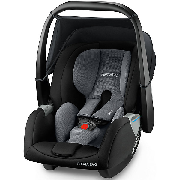 Автокресло Recaro Privia EVO, 0-13 кг., carbon black Автокресло Recaro Privia EVO, 0-13 кг., carbon blackГруппа 0+ (до 13 кг)<br>Характеристики:<br><br>• группа: 0-0+;<br>• возраст ребенка: до 13 кг;<br>• вес ребенка: от рождения до 12 месяцев;<br>• способ крепления: база SmartClick с крепление Isofix или штатные ремни безопасности автомобиля;<br>• дополнительная упор-ножка в пол;<br>• обратите внимание: база SmartClick приобретается отдельно;<br>• система Hero: поддержка шейного, плечевого отделов, ремни образуют единый блок;<br>• защита от боковых ударов;<br>• способ установки: против хода движения автомобиля;<br>• тип ремней безопасности: 3-х точечные с защитой от натяжения;<br>• регулируемая ручка для переноски, 3 положения;<br>• съемные чехлы: стирка при температуре 30 градусов;<br>• люлька-качалка: специальные полозья для укачивания малыша;<br>• автокресло устанавливается на шасси колясок Recaro с помощью адаптеров;<br>• материал: пластик, полиэстер;<br>• размер автокресла: 75х47х42 см;<br>• вес автокресла: 4,2 кг;<br>• вес в упаковке: 5,8 кг.<br><br>Комплектация:<br><br>• автокресло;<br>• подушечка для новорожденных;<br>• адаптеры;<br>• инструкция. <br><br>Автокресло Recaro Privia EVO, 0-13 кг, carbon black можно купить в нашем интернет-магазине.<br><br>Ширина мм: 740<br>Глубина мм: 470<br>Высота мм: 420<br>Вес г: 7000<br>Цвет: черный/серый<br>Возраст от месяцев: 0<br>Возраст до месяцев: 18<br>Пол: Унисекс<br>Возраст: Детский<br>SKU: 5589482