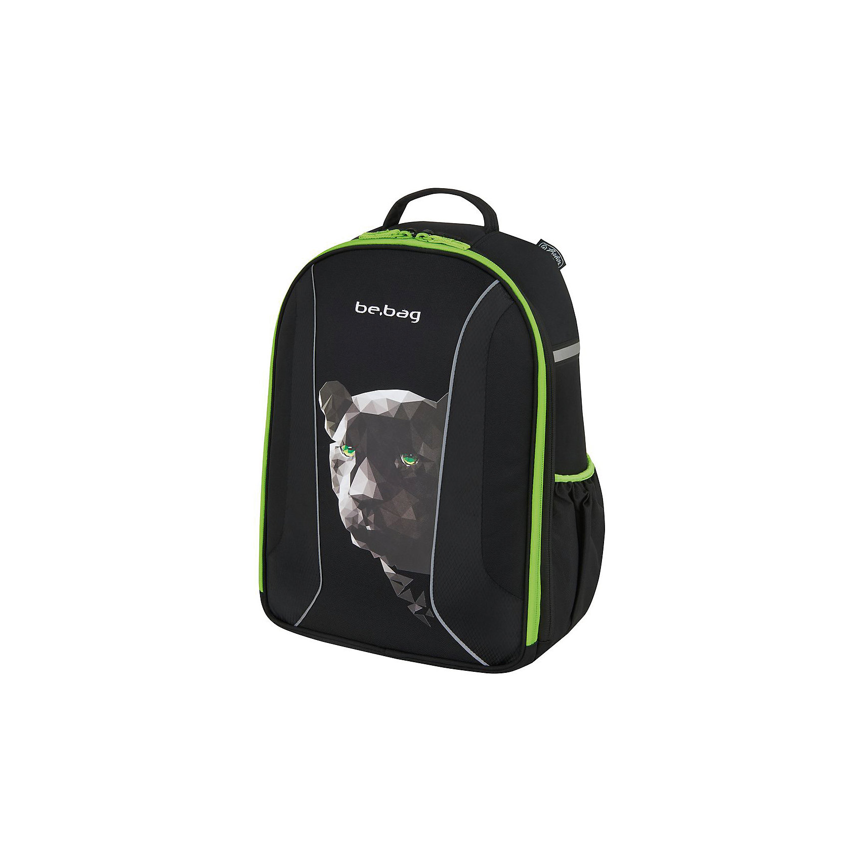Herlitz Рюкзак be.bag AIRGO Panther, без наполнения Herlitz Рюкзак be.bag AIRGO Panther, без наполненияРанцы<br>Рюкзак BE. BAG AIRGO Panther<br>- размеры 43х32х18см<br>- прочный корпус из жесткого материала<br>- два больших внутренних отделения<br>- эргономичная спинка <br>- 3-уровневая система регулировки лямок Ergo System ES2 <br>- светоотражатели<br>- органайзер внутри -вмещает А4 -лямки настраиваются под рост ребенка -вес 900г объем 18л<br><br>Ширина мм: 320<br>Глубина мм: 430<br>Высота мм: 180<br>Вес г: 950<br>Возраст от месяцев: 96<br>Возраст до месяцев: 144<br>Пол: Мужской<br>Возраст: Детский<br>SKU: 5595038