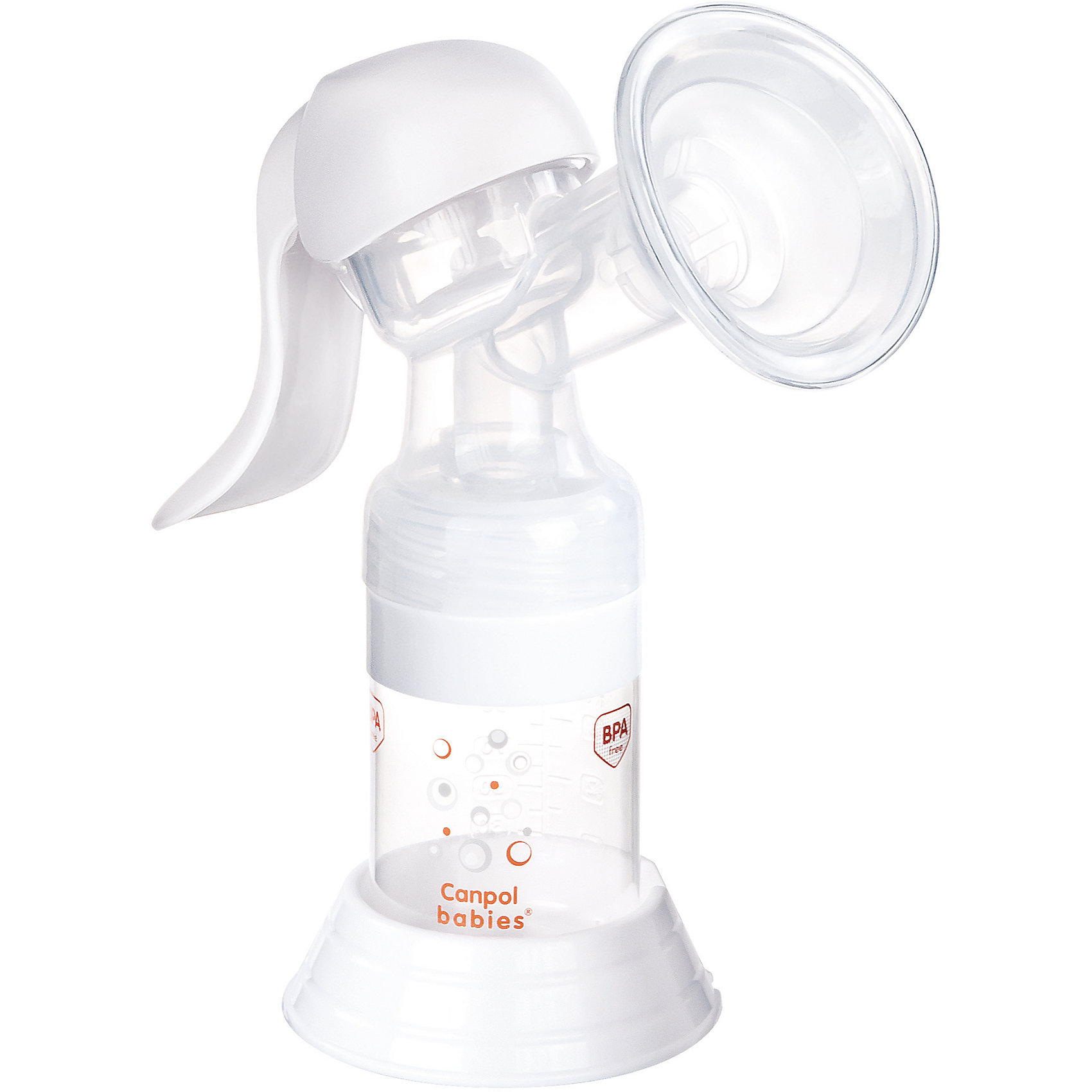 Молокоотсос ручной Basic, Canpol Babies Молокоотсос ручной Basic, Canpol BabiesДетская бытовая техника<br>Молокоотсос ручной Basic, Canpol Babies.<br><br>Характеристики:<br><br>• В комплекте: бутылочка для кормления 125 мл, корпус с массажной насадкой, адаптер для бутылочек с узким горлышком, соска силиконовая от 3 мес., уплотнительный диск для хранения молока в бутылочке, втулка для соединения корпуса и бутылочки, сумка для хранения молокоотсоса<br>• Материал: полипропилен, силикон, полиоксиметилен<br><br>Ручной молокоотсос Basic - гарантирует простоту и удобство процесса сцеживания молока. Благодаря небольшому количеству элементов его легко собирать и содержать в чистоте. Молокоотсос обладает эргономичной ручкой, что позволяет сцеживать молоко, не прилагая особых усилий. Силиконовая накладка обеспечивает идеальный контакт воронки с грудью и нежное стимулирование во время сцеживания. Комфортный сбор молока прямо в бутылочку для кормления позволит накормить ребенка в любой момент. Благодаря специальному адаптеру молокоотсос можно использовать со всеми видами бутылочек Canpol babies, как с узким, так и с широким горлышком. Ручной молокоотсос Basic выполнен из нетоксичных, долговечных и безопасных материалов.<br><br>Молокоотсос ручной Basic, Canpol Babies можно купить в нашем интернет-магазине.<br><br>Ширина мм: 200<br>Глубина мм: 90<br>Высота мм: 195<br>Вес г: 493<br>Возраст от месяцев: 0<br>Возраст до месяцев: 1188<br>Пол: Унисекс<br>Возраст: Детский<br>SKU: 5598825