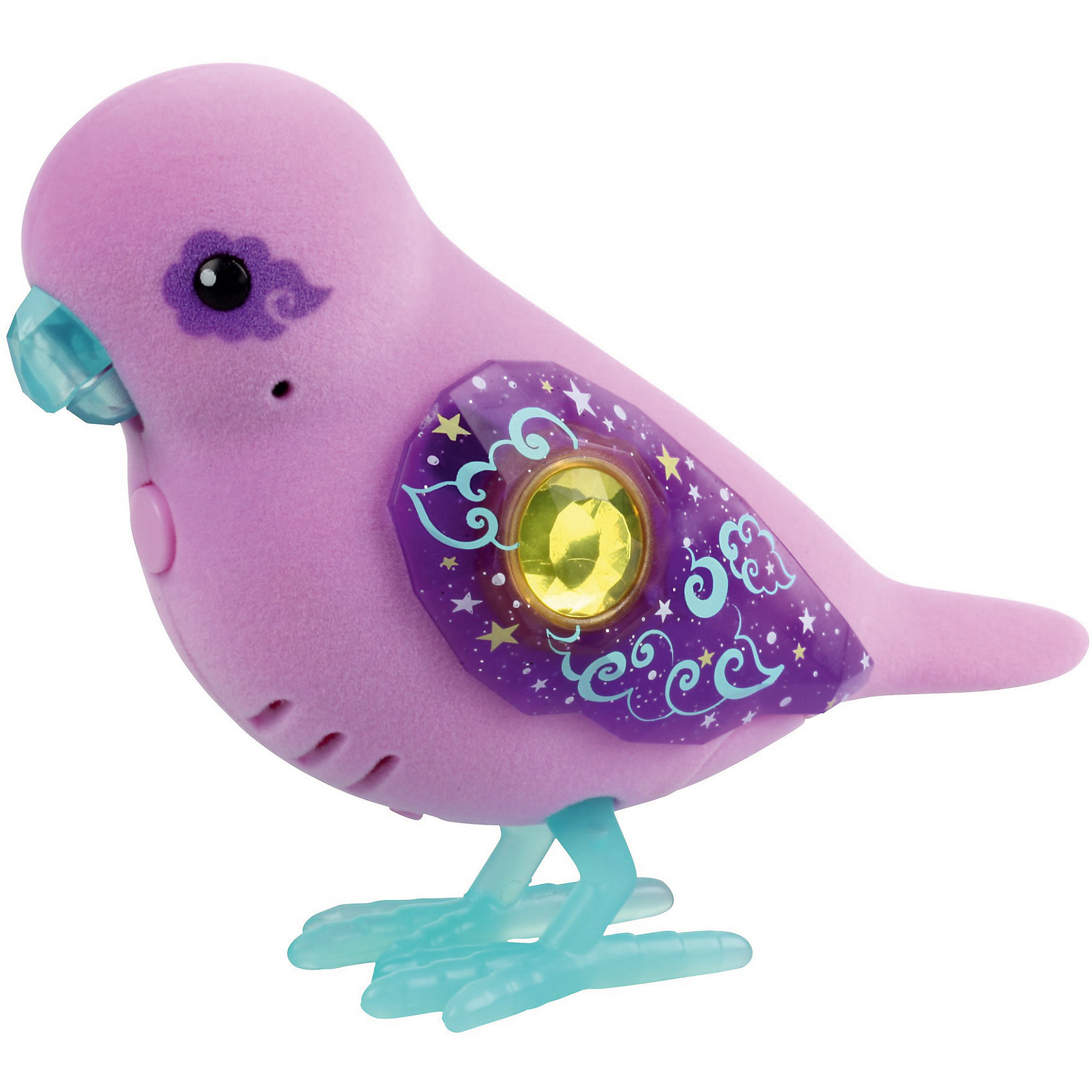 Интерактивная птичка Tweet Dreams, Little Live Pets, Moose Интерактивная птичка Tweet Dreams, Little Live Pets, MooseИнтерактивные животные<br>Характеристики товара:<br><br>• возраст от 5 лет;<br>• материал: пластик;<br>• работает от 2 батареек ААА (в комплект не входят);<br>• размер упаковки 22х14х5,5 см;<br>• вес упаковки 140 гр.;<br>• страна производитель: Китай.<br><br>Интерактивная птичка «Tweet Dreams» Little Live Pets Moоse — необычная птичка, которая умеет петь, двигать клювом и реагирует на поглаживания. У птички голубые лапки и клюв, оригинальные фиолетовые крылышки с узорами. Если нажать на кнопку на груди птички, она запоет. <br><br>Интерактивную птичку «Tweet Dreams» Little Live Pets Moоse можно приобрести в нашем интернет-магазине.<br><br>Ширина мм: 55<br>Глубина мм: 140<br>Высота мм: 220<br>Вес г: 140<br>Возраст от месяцев: 60<br>Возраст до месяцев: 2147483647<br>Пол: Унисекс<br>Возраст: Детский<br>SKU: 5611995