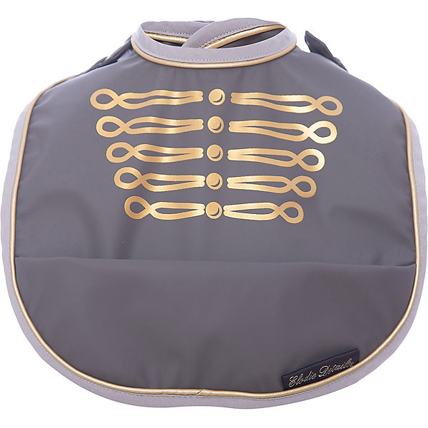 Нагрудник Golden Grey, Elodie Details Нагрудник Golden Grey, Elodie DetailsНагрудники и салфетки<br>Нагрудник Golden Grey, Elodie Details (Элоди Дитейлс)<br><br>Характеристики:<br><br>• застежка-липучка<br>• удобный кармашек<br>• петелька для подвешивания<br>• легко моется<br>• материал: полиэстер, полиуретан<br>• размер упаковки: 35х13х30 см<br>• вес: 120 грамм<br><br>Стильный и практичный нагрудник от популярного бренда Elodie Details не позволит малышу испачкать свою одежду во время приёма пищи. Нижний кармашек задерживает крошки, кусочки пищи и жидкость. Модель застегивается с помощью регулируемой липучки. Нагрудник выполнен в чёрном и золотистом цветах, превращающие обед в настоящий праздник!<br><br>Нагрудник Golden Grey, Elodie Details (Элоди Дитейлс) вы можете купить в нашем интернет-магазине.<br><br>Ширина мм: 300<br>Глубина мм: 13<br>Высота мм: 350<br>Вес г: 120<br>Возраст от месяцев: 0<br>Возраст до месяцев: 36<br>Пол: Мужской<br>Возраст: Детский<br>SKU: 5613532
