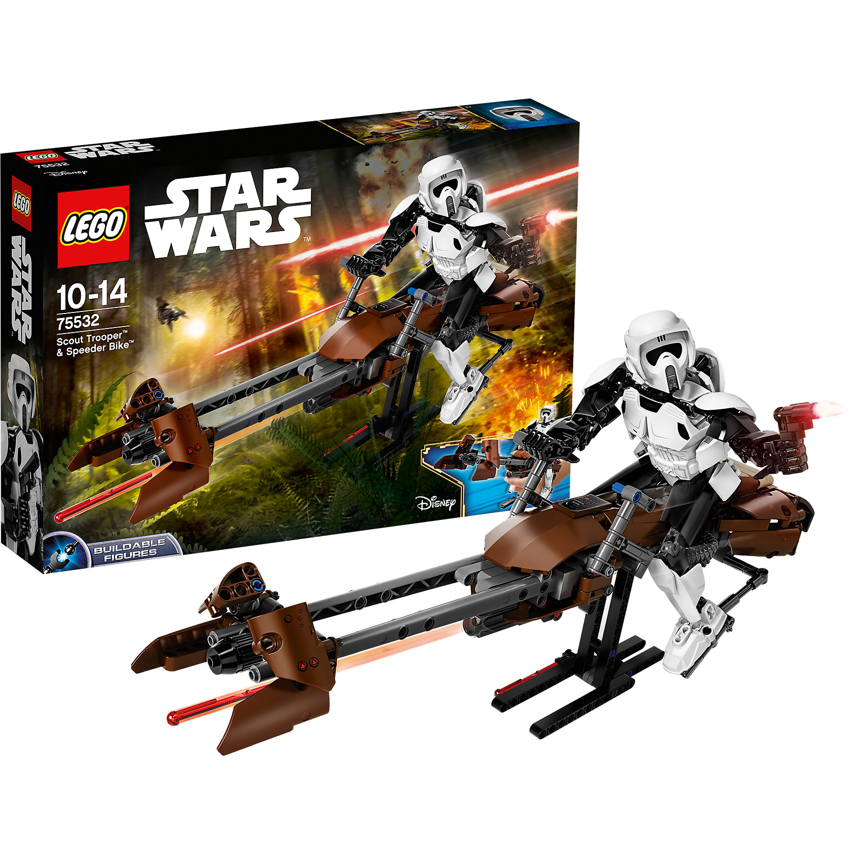 LEGO Star Wars 75532: Штурмовик-разведчик на спидере LEGO Star Wars 75532: Штурмовик-разведчик на спидереПластмассовые конструкторы<br><br><br>Ширина мм: 382<br>Глубина мм: 262<br>Высота мм: 71<br>Вес г: 765<br>Возраст от месяцев: 120<br>Возраст до месяцев: 168<br>Пол: Мужской<br>Возраст: Детский<br>SKU: 5619969