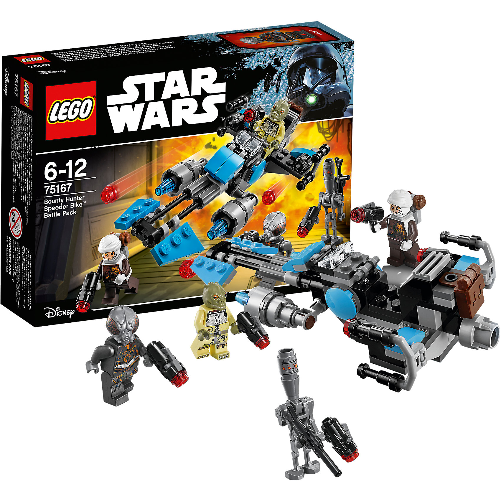 LEGO Star Wars 75167: Спидер охотника за головами LEGO Star Wars 75167: Спидер охотника за головамиПластмассовые конструкторы<br><br><br>Ширина мм: 401<br>Глубина мм: 200<br>Высота мм: 157<br>Вес г: 130<br>Возраст от месяцев: 72<br>Возраст до месяцев: 144<br>Пол: Мужской<br>Возраст: Детский<br>SKU: 5619971