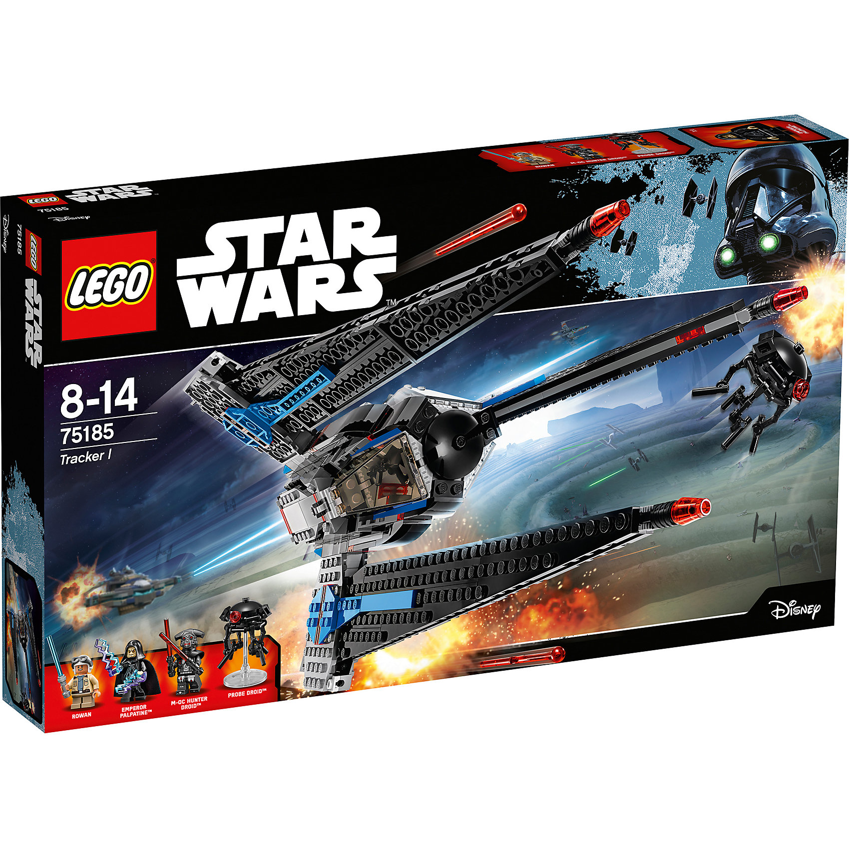 Конструктор Lego Star Wars 75185: Исследователь I Конструктор Lego Star Wars 75185: Исследователь IПластмассовые конструкторы<br>Характеристики товара:<br><br>• возраст: от 8 лет;<br>• материал: пластик;<br>• в комплекте: 557 деталей;<br>• количество минифигурок: 4;<br>• размер упаковки: 48х28,2х6,1 см;<br>• вес упаковки: 890 гр.;<br>• страна производитель: Чехия.<br><br>Конструктор Lego Star Wars «Исследователь I» создан по мотивам мультсериала «Приключения Фримейкеров». Рован Фримейкер сражается на стороне повстанцев. Он возит на своем корабле Исследователь I боеприпасы. А имперские дроиды ведут охоту на Рована. <br><br>Из элементов конструктора предстоит собрать 4 фигурки персонажей и корабль. Все детали выполнены из качественных безопасных материалов. В процессе сборки конструктора у детей развиваются мелкая моторика рук, усидчивость, логическое мышление.<br><br>Конструктор Lego Star Wars «Исследователь I» можно приобрести в нашем интернет-магазине.<br><br>Ширина мм: 480<br>Глубина мм: 282<br>Высота мм: 61<br>Вес г: 924<br>Возраст от месяцев: 96<br>Возраст до месяцев: 2147483647<br>Пол: Мужской<br>Возраст: Детский<br>SKU: 5619981