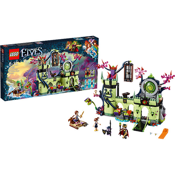 Конструктор Lego Elves 41188: Побег из крепости Короля гоблинов Конструктор Lego Elves 41188: Побег из крепости Короля гоблиновПластмассовые конструкторы<br>Характеристики товара:<br><br>• возраст: от 8 лет;<br>• материал: пластик;<br>• в комплекте: 695 деталей;<br>• количество минифигурок: 4<br>• размер упаковки: 54х28,2х6 см;<br>• вес упаковки: 1,015 кг;<br>• страна производитель: Китай.<br><br>Конструктор Lego Elves «Побег из крепости Короля гоблинов» относится к серии Лего Эльфы, рассказывающей о хранительнице портала между миром эльфов и людей Эмили Джонс. Эмили надо спасти свою маленькую сестру Софи, которая заточена в клетке в замке Короля гоблинов. В замке встречается много препятствий: плотоядные растения и деревья, острые пики.<br><br>Из элементов конструктора предстоит собрать замок и 4 фигурки. С ними девочка сможет придумать захватывающие сюжеты для игры. Сборка конструктора развивает у детей мелкую моторику рук, усидчивость, логическое мышление.<br><br>Конструктор Lego Elves «Побег из крепости Короля гоблинов» можно приобрести в нашем интернет-магазине.<br><br>Ширина мм: 534<br>Глубина мм: 279<br>Высота мм: 60<br>Вес г: 1049<br>Возраст от месяцев: 96<br>Возраст до месяцев: 2147483647<br>Пол: Женский<br>Возраст: Детский<br>SKU: 5620039