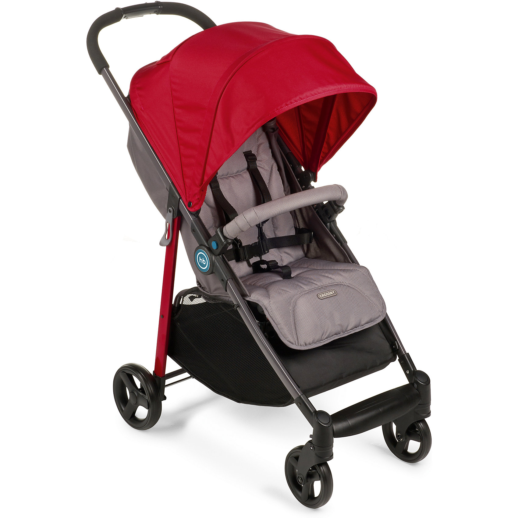 Прогулочная коляска Happy Baby Crossby, красный Прогулочная коляска Happy Baby Crossby, красныйПрогулочные коляски<br>Характеристики коляски<br><br>Прогулочный блок:<br><br>• регулируемый угол наклона спинки, 175 градусов;<br>• регулируемая подножка;<br>• 5-ти точечные ремни безопасности;<br>• бампер обтянут мягкой тканью, отводится в сторону;<br>• капюшон с солнцезащитным козырьком;<br>• капюшон оснащен смотровым клеенчатым окошком под клапаном на липучке;<br>• чехол на ножки защищает от ветра и непогоды;<br>• дождевик и москитная сетка защищают от осадков и насекомых;<br>• корзина для покупок вмещает до 3 кг;<br>• материал: пластик, полиэстер.<br><br>Рама коляски: <br><br>• плавающие передние колеса с ручной фиксацией;<br>• пружинные амортизаторы на передних и задних колесах;<br>• тип складывания: книжка;<br>• тип тормоза – ножной;<br>• коляска складывается одной рукой;<br>• материал рамы: алюминий, колеса - пластиковые.<br><br>Размеры:<br><br>• размер коляски: 96х51х104 см;<br>• размер в сложенном виде: 84х50,5х29 см;<br>• диаметр колес: 15 см, 18 см;<br>• ширина сиденья: 34 см;<br>• глубина сиденья: 23 см;<br>• размер корзины: 31х31х18 см;<br>• вес коляски: 7,7 кг;<br>• размер упаковки: 83х21х45,5 см;<br>• вес в упаковке: 10 кг. <br><br>Прогулочную коляску Crossby, Happy Baby, цвет красный можно купить в нашем интернет-магазине.<br><br>Ширина мм: 830<br>Глубина мм: 210<br>Высота мм: 445<br>Вес г: 10050<br>Возраст от месяцев: 7<br>Возраст до месяцев: 36<br>Пол: Унисекс<br>Возраст: Детский<br>SKU: 5620085