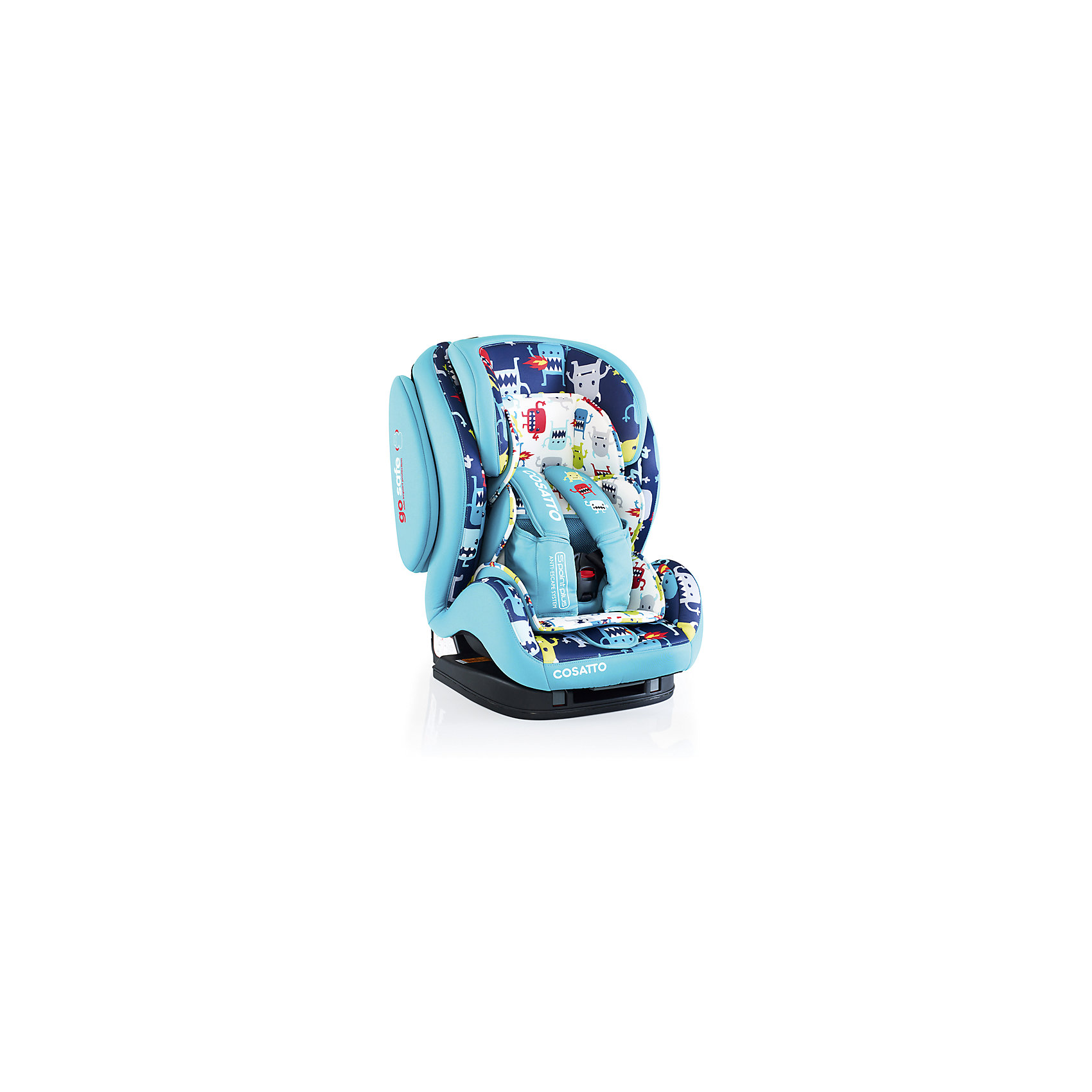 Автокресло Cosatto Hug Isofix, 9-36 кг., Cuddle Monster 2 Автокресло Cosatto Hug Isofix, 9-36 кг., Cuddle Monster 2Группа 1-2-3 (От 9 до 36 кг)<br>Автокресло HUG группы 1 - 2 - 3 от COSATTO, большое, мягкое и уютное, сбережет малыша во время автомобильных путешествий.<br><br>Обеспечивает максимальную безопасность для ребенка и удобство для родителей.<br><br>Продумано все до мелочей: мягкие накладки на плечи, усиленные боковины, регулируемый подголовник, съемная мягкая вкладка и 5-точечные ремни безопасности.<br><br>Кресло легко устанавливается и может размещаться на переднем или заднем сидении автомобиля.<br><br>Характеристики:<br><br> Для детей с 9 месяцев до 12 лет весом от 9 до 36 кг<br> Легко устанавливается в автомобиле с помощью системы крепления Isofix или с помощью стандартных 3-точечных ремней безопасности<br> Использование на переднем (при отключенной подушке безопасности) или на заднем сидении автомобиля<br> Защита от бокового удара<br> 5 позиций наклона кресла<br> 5-точечные ремни безопасности с быстрой застежкой<br> Регулируемый по высоте подголовник<br> Удобные мягкие подлокотники<br> Отделка из эко-кожи<br> Соответствует ЕЭК R44 / 04<br><br>Размеры: <br><br>Автокресло, см: 64 х 50 х 50<br><br>Вес: 9,5 кг<br><br>Ширина мм: 680<br>Глубина мм: 550<br>Высота мм: 550<br>Вес г: 15000<br>Возраст от месяцев: -2147483648<br>Возраст до месяцев: 2147483647<br>Пол: Унисекс<br>Возраст: Детский<br>SKU: 5629502