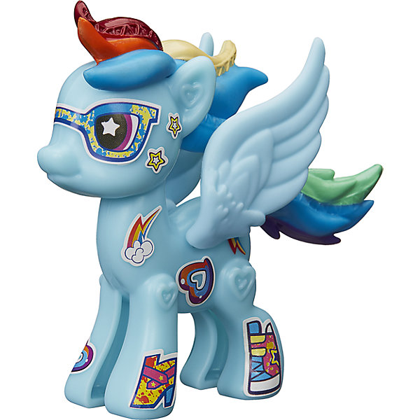 Игровой набор Hasbro My little Pony Создай свою пони, Рейнбоу Дэш Игровой набор Hasbro My little Pony Создай свою пони, Рейнбоу ДэшФигурки из мультфильмов<br>Характеристики товара:<br><br>• возраст: от 4 лет;<br>• материал: пластик;<br>• в комплекте: фигурка пони, аксессуары;<br>• размер упаковки: 20,5х14,9х16,2 см;<br>• вес упаковки: 65 гр.;<br>• страна производитель: Китай.<br><br>Игровой набор «Создай свою пони» My Little Pony создан по мотивам известного мультсериала. В наборе фигурка пони и аксессуары для придания пони стильного образа. Наклейками можно украсить пони, проявив фантазию. <br><br>Игровой набор «Создай свою пони» My Little Pony Hasbro B3592/B5105 можно приобрести в нашем интернет-магазине.<br><br>Ширина мм: 205<br>Глубина мм: 162<br>Высота мм: 149<br>Вес г: 65<br>Возраст от месяцев: 48<br>Возраст до месяцев: 2147483647<br>Пол: Женский<br>Возраст: Детский<br>SKU: 6674417
