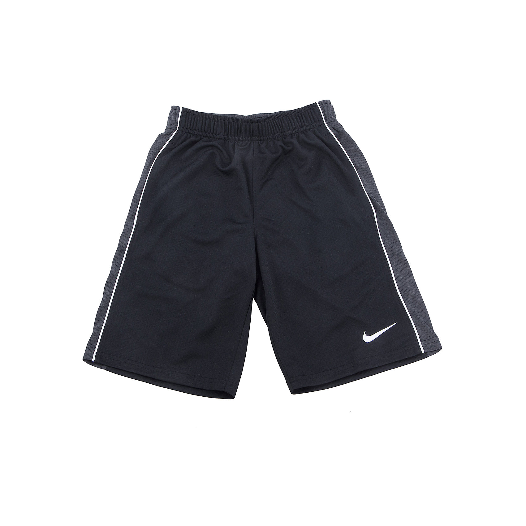 Шорты NIKE Шорты NIKEШорты, бриджи, капри<br>Шорты NIKE<br><br>Состав:<br>полиэстер 100%<br><br>Ширина мм: 191<br>Глубина мм: 10<br>Высота мм: 175<br>Вес г: 273<br>Цвет: черный<br>Возраст от месяцев: 96<br>Возраст до месяцев: 108<br>Пол: Унисекс<br>Возраст: Детский<br>Размер: 135/140,147/158,158/170,122/128,128/134<br>SKU: 6676451