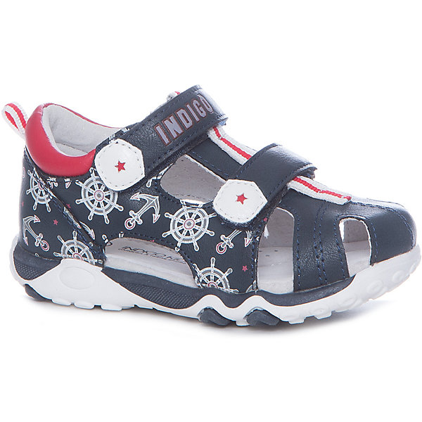 Сандалии для мальчика Indigo kids Сандалии для мальчика Indigo kidsСандалии<br>Сандалии для мальчика Indigo kids<br>Состав:Материал верха - Кожа искусственная, Материал подклада - Кожа натуральная<br><br>Ширина мм: 219<br>Глубина мм: 154<br>Высота мм: 121<br>Вес г: 343<br>Цвет: синий<br>Возраст от месяцев: 15<br>Возраст до месяцев: 18<br>Пол: Мужской<br>Возраст: Детский<br>Размер: 22,27,23,24,25,26<br>SKU: 6679383