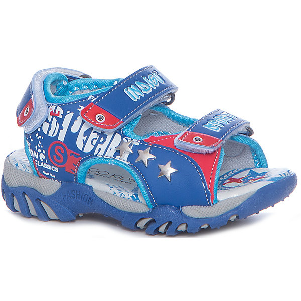 Сандалии для мальчика Indigo kids Сандалии для мальчика Indigo kidsСандалии<br>Сандалии для мальчика Indigo kids<br>Состав:Материал верха - Текстиль/Искусственная кожа, Материал подклада - Текстиль<br><br>Ширина мм: 219<br>Глубина мм: 154<br>Высота мм: 121<br>Вес г: 343<br>Цвет: синий<br>Возраст от месяцев: 15<br>Возраст до месяцев: 18<br>Пол: Мужской<br>Возраст: Детский<br>Размер: 22,28,27,26,25,24,23<br>SKU: 6679628