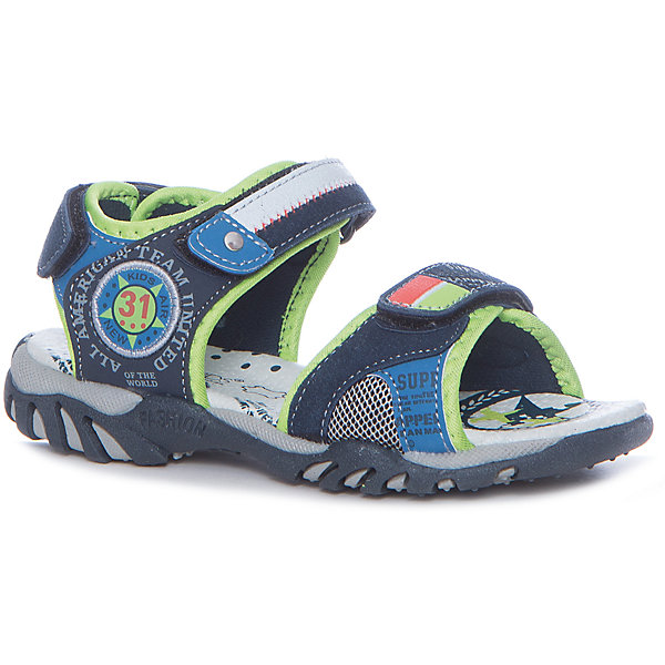 Сандалии для мальчика Indigo kids Сандалии для мальчика Indigo kidsСандалии<br>Сандалии для мальчика Indigo kids<br>Состав:Материал верха - Текстиль/Искусственная кожа, Материал подклада - Текстиль<br><br>Ширина мм: 219<br>Глубина мм: 154<br>Высота мм: 121<br>Вес г: 343<br>Цвет: синий<br>Возраст от месяцев: 132<br>Возраст до месяцев: 144<br>Пол: Мужской<br>Возраст: Детский<br>Размер: 35,29,30,31,32,33,34<br>SKU: 6679660