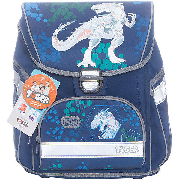 Ранец школьный DYNA JUNIORS ROBOT DINO Ранец школьный DYNA JUNIORS ROBOT DINOРанцы<br>Вес:1000грамм<br>Размер: 38 х 34 х 22 см<br>Состав: Ранец<br>Наличие светоотражающих элементов: да<br>Материал: полиэстер<br>Объем: 18 литров<br>Спина: жесткая<br>Наличие дополнительных карманов внутри: да<br>Дно выбрать: пластиковое<br>Количество отделений внутри: 2<br>Боковые карманы: есть молния<br>Замок: защелка<br>Вмещает А4: да<br>Подойдет для возраста 8-14 лет для роста 128-146 <br>Атомическая.спинка регулируется при помощи застежки-липучки, синий, для мальчиков<br>Ранец выполнен из влагоустойчивой ткани. Замок легко открывать и закрывать. Имеется регулируемый нагрудный ремень, светоотражающие элементы на всех 4 сторонах. Усиленное дно, удобные регулируемые лямки, два боковых кармана на молниях, карман на молнии на лицевой части ранца. Внутри имеется большое отделение для книг, внутренний карман.<br><br>Ширина мм: 340<br>Глубина мм: 220<br>Высота мм: 380<br>Вес г: 1000<br>Возраст от месяцев: 72<br>Возраст до месяцев: 168<br>Пол: Мужской<br>Возраст: Детский<br>SKU: 6680113