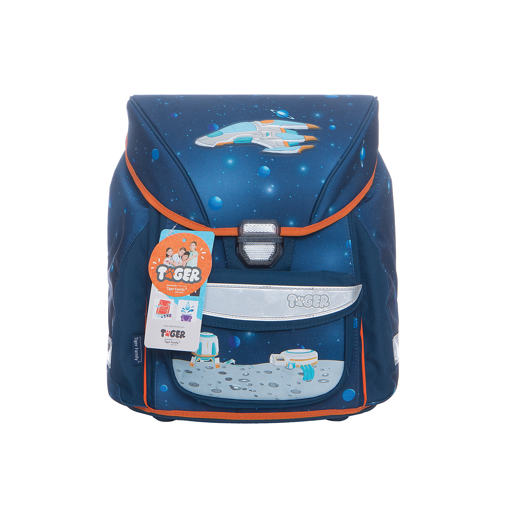 Ранец школьный ULTRA COLLECTION SPACESHIP Ранец школьный ULTRA COLLECTION SPACESHIPРанцы<br>Вес:940грамм<br>Размер: 38 х 35 х 24 см<br>Состав: Ранец<br>Наличие светоотражающих элементов: да<br>Материал: полиэстер<br>Объем: 20 литров<br>Спина: жесткая<br>Наличие дополнительных карманов внутри: да<br>Дно выбрать: пластиковое<br>Количество отделений внутри: 2<br>Боковые карманы: нет<br>Замок: защелка<br>Вмещает А4: да<br>Подойдет для возраста 8-14 лет для роста 128-146 <br>Анатомическая спинка, объем 20 литров, для мальчиков<br>Ранец выполнен из влагоустойчивой ткани. Замок легко открывать и закрывать. Имеются светоотражающие элементы на всех 4 сторонах. Усиленное дно, удобные регулируемые лямки, карман на лицевой части ранца. На крышке ранца расположен декоративный объемный бейдж в виде космического корабля. Внутри имеется большое отделение для книг, внутренний карман<br><br>Ширина мм: 350<br>Глубина мм: 240<br>Высота мм: 380<br>Вес г: 940<br>Возраст от месяцев: 96<br>Возраст до месяцев: 168<br>Пол: Мужской<br>Возраст: Детский<br>SKU: 6680115