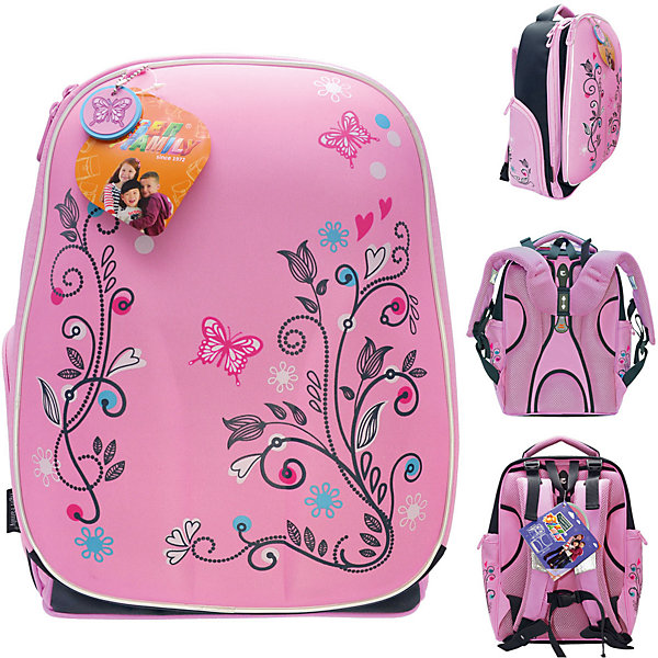 Рюкзак школьный EXPERT STYLE Butterfly Рюкзак школьный EXPERT STYLE ButterflyРанцы<br>Вес:1000грамм<br>Размер: 41 х 31 х 23 см<br>Состав: Ранец<br>Наличие светоотражающих элементов: да<br>Материал: полиэстер<br>Объем: 20 литров<br>Спина: жесткая<br>Наличие дополнительных карманов внутри: да<br>Дно выбрать: пластиковое<br>Количество отделений внутри: 2<br>Боковые карманы: да молния<br>Замок: молния<br>Вмещает А4: да<br>Подойдет для возраста 8-14 лет для роста 128-146 <br>Рюкзак школьный.Жесткий каркас. С многоуровневой системой регулировки задней спинки, для мальчиков. вес-1000 гр. объем-20 л<br>Анатомическая эргономичная сетчатая спинка с дополнительной циркуляцией воздуха с многоуровневой системой регулировки<br>Регулируемый удерживающий нагрудный ремень<br>Регулируемые сверху и снизу задние лямки со светоотражающимими полосками безопасности<br>Водоотталкивающая ткань <br>Лицевая панель с ЕВА уплотнением<br>Эргономичная ручка<br>Дополнительная ручка-петля <br>2 вместительных отделения на молнии с эластичным и сетчатым карманами для канцелярских принадлежностей внутри<br>Боковые карманы на молнии<br>Светоотражающие элементы на лицевой стороне задних лямках<br>Противоскользящее водонепроницаемое дно.<br><br>Ширина мм: 410<br>Глубина мм: 230<br>Высота мм: 310<br>Вес г: 1000<br>Возраст от месяцев: 72<br>Возраст до месяцев: 168<br>Пол: Женский<br>Возраст: Детский<br>SKU: 6680120