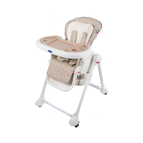 Стульчик для кормления Luxor Classic, Sweet Baby, Beige Стульчик для кормления Luxor Classic, Sweet Baby, BeigeСтульчики для кормления<br>Характеристика товара:<br><br>• цвет: Beige (бежевый)<br>• используется в качестве стульчика для кормления или шезлонга для сна<br>• наклон спинки регулируется, устанавливается в горизонтальное положение<br>• регулируемая по высоте спинка (5 уровней)<br>• угол наклона спинки регулируется (3 положения)<br>• регулируемая длина подножки (3 уровня)<br>• чехол из экокожи<br>• вкладыш из мягкой гипоаллергенной ткани, который легко снимается<br>• сетчато-текстильная корзина для аксессуаров<br>• 5-точечные ремни безопасности с надежным замком и мягкими накладками<br>• 3 позиции глубины и высоты подноса<br>• съемная верхняя накладка на поднос и 2 углубления для посуды<br>• 4 колеса со стоперами<br>• компактные размеры и устойчивость в сложенном виде<br>• возраст: от 0 месяцев<br>• материал рамы: металл, пластик<br>• страна производства: Китай<br>• вес: 15 кг<br>• размер упаковки: 91х30х65 см<br><br>Стульчик для кормления Sweet Baby Luxor Classic с уникальной функцией –<br>ручным механизмом качания!<br><br>Компактный стульчик для кормления теперь может быть и кроваткой – Вы сможете заняться любым делом, параллельно убаюкивая своего малыша.<br><br>Стульчик легко перемещается, а это значит, что Вы сможете убаюкать крошку там, где Вам удобно.<br><br>Стульчик для кормления Luxor Classic, Sweet Baby, Beige можно купить в нашем интернет-магазине.<br><br>Ширина мм: 850<br>Глубина мм: 630<br>Высота мм: 1080<br>Вес г: 9500<br>Возраст от месяцев: 0<br>Возраст до месяцев: 36<br>Пол: Унисекс<br>Возраст: Детский<br>SKU: 6680142