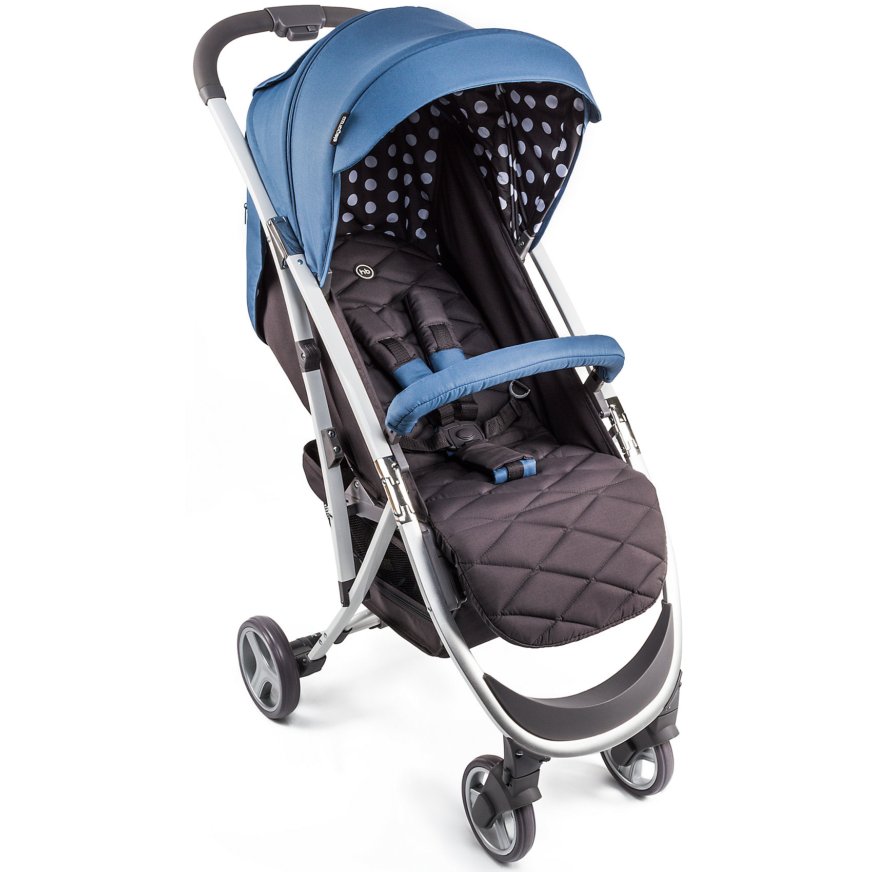 Прогулочная коляска Happy Baby Eleganza V2, синий Прогулочная коляска Happy Baby Eleganza V2, синийСезон весна-лето<br>Характеристики:<br><br>• регулируемое положение спинки коляски, угол наклона 170 градусов;<br>• регулируемое положение подножки;<br>• защитный бампер отводится в сторону;<br>• 5-ти точечные ремни безопасности;<br>• на бампере имеется съемный чехол на молнии;<br>• капюшон с дополнительной секцией;<br>• капюшон оснащен солнцезащитным козырьком и смотровым клеенчатым окошком под клапаном;<br>• карман для мелочей;<br>• передние поворотные колеса с блокировкой;<br>• задние колеса с рычагом тормоза;<br>• амортизация передних и задних колес;<br>• тип складывания: книжка;<br>• коляска складывается одной рукой;<br>• коляска устойчива в вертикальном положении в сложенном виде;<br>• в комплекте чехол на ножки, дождевик, москитная сетка, инструкция;<br>• материал: алюминий, пластик, полиэстер.<br><br>Размеры: <br><br>• размер коляски: 88х50х107 см;<br>• размер коляски в сложенном виде: 63х50х31 см;<br>• вес коляски: 7,1 кг;<br>• ширина сиденья: 34 см;<br>• глубина сиденья: 22 см;<br>• длина спального места: 86 см;<br>• диаметр колес: 15,2 см, 16,8 см;<br>• допустимая нагрузка: до 15 кг;<br>• размер упаковки: 70х44,5х25 см;<br>• вес в упаковке: 8,9 кг.<br><br>Прогулочную коляску Happy Baby Eleganza V2, можно купить в нашем интернет-магазине.<br><br>Ширина мм: 250<br>Глубина мм: 445<br>Высота мм: 700<br>Вес г: 8900<br>Цвет: синий<br>Возраст от месяцев: 7<br>Возраст до месяцев: 36<br>Пол: Унисекс<br>Возраст: Детский<br>SKU: 6681552