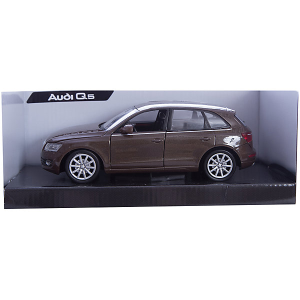 Машина AUDI Q5, 1:24, коричневая Машина AUDI Q5, 1:24, коричневаяМашинки<br>Характеристики:<br><br>• возраст: от 6 лет;<br>• материал: пластик, металл;<br>• в комплекте: машина, пульт;<br>• тип батареек: 5 батареек АА;<br>• наличие батареек: в комплект не входят;<br>• масштаб: 1:24;<br>• размер машины: 18,5х9,5х7 см;<br>• размер упаковки: 24,5х11,5х10,2 см;<br>• вес упаковки: 542 гр.;<br>• страна производитель: Китай.<br><br>Машина «AUDI Q5» коричневая представляет собой уменьшенную копию настоящего автомобиля Audi. Машинка управляется при помощи пульта управления и может ездить вперед, назад, влево и вправо. Она может развивать скорость до 7 км/час. Дальность действия пульта управления до 45 метров.<br><br>Машинка выполнена из качественных прочных материалов. С ней мальчишки смогут устроить захватывающие заезды и гонки.<br><br>Машину «AUDI Q5» коричневую можно приобрести в нашем интернет-магазине.<br><br>Ширина мм: 245<br>Глубина мм: 112<br>Высота мм: 102<br>Вес г: 542<br>Возраст от месяцев: 72<br>Возраст до месяцев: 2147483647<br>Пол: Мужской<br>Возраст: Детский<br>SKU: 6722020