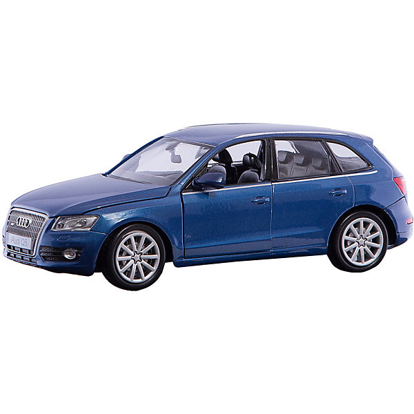 Машина AUDI Q5, 1:24, синяя Машина AUDI Q5, 1:24, синяяМашинки<br>Характеристики:<br><br>• возраст: от 6 лет;<br>• материал: пластик, металл;<br>• в комплекте: машина, пульт;<br>• тип батареек: 5 батареек АА;<br>• наличие батареек: в комплект не входят;<br>• масштаб: 1:24;<br>• размер машины: 18,5х9,5х7 см;<br>• размер упаковки: 24,5х11,5х10,2 см;<br>• вес упаковки: 542 гр.;<br>• страна производитель: Китай.<br><br>Машина «AUDI Q5» синяя представляет собой уменьшенную копию настоящего автомобиля Audi. Машинка управляется при помощи пульта управления и может ездить вперед, назад, влево и вправо. Она может развивать скорость до 7 км/час. Дальность действия пульта управления до 45 метров.<br><br>Машинка выполнена из качественных прочных материалов. С ней мальчишки смогут устроить захватывающие заезды и гонки.<br><br>Машину «AUDI Q5» синюю можно приобрести в нашем интернет-магазине.<br><br>Ширина мм: 245<br>Глубина мм: 112<br>Высота мм: 102<br>Вес г: 542<br>Возраст от месяцев: 72<br>Возраст до месяцев: 2147483647<br>Пол: Мужской<br>Возраст: Детский<br>SKU: 6722021