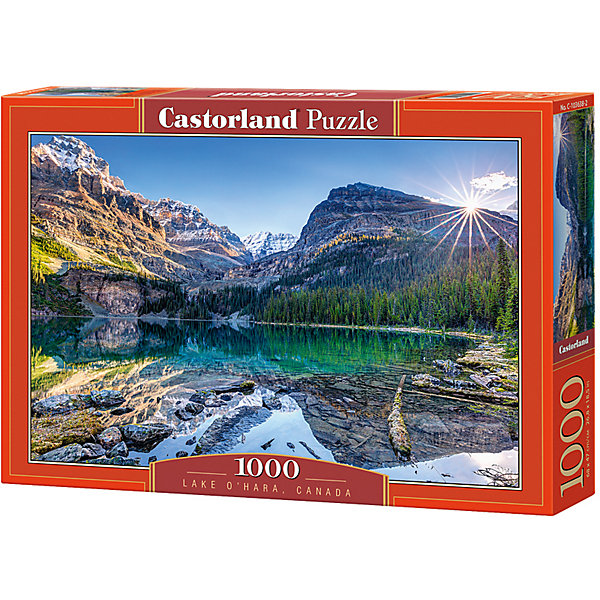 Пазл Castorland Озеро Охара, Канада, 1000 деталей Пазл Castorland Озеро Охара, Канада, 1000 деталейПазлы для детей постарше<br>Характеристики:<br><br>• возраст: от 9 лет<br>• количество деталей: 1000 шт.<br>• размер собранного пазла: 68х47 см.<br>• материал: картон<br>• упаковка: картонная коробка<br>• размер упаковки: 35x5x25 см.<br>• вес: 500 гр.<br>• страна обладатель бренда: Польша<br><br>Пазл «Озеро Охара, Канада» от Castorland (Касторленд) отличается высоким качеством, высоким уровнем полиграфии, насыщенными цветами и идеальной стыковкой элементов. Пазл состоит из тысячи элементов, собрав которые, можно получить великолепную картину с изображением живописного горного озера Охара, расположенного в национальном заповеднике Йохо в Канаде. Причудливые снежные горы, величественные сосны, яркий голубой оттенок воды.<br><br>Пазл Озеро Охара, Канада, 1000 деталей, Castorland (Касторленд) можно купить в нашем интернет-магазине.<br><br>Ширина мм: 350<br>Глубина мм: 250<br>Высота мм: 50<br>Вес г: 500<br>Возраст от месяцев: 108<br>Возраст до месяцев: 2147483647<br>Пол: Унисекс<br>Возраст: Детский<br>SKU: 6725076