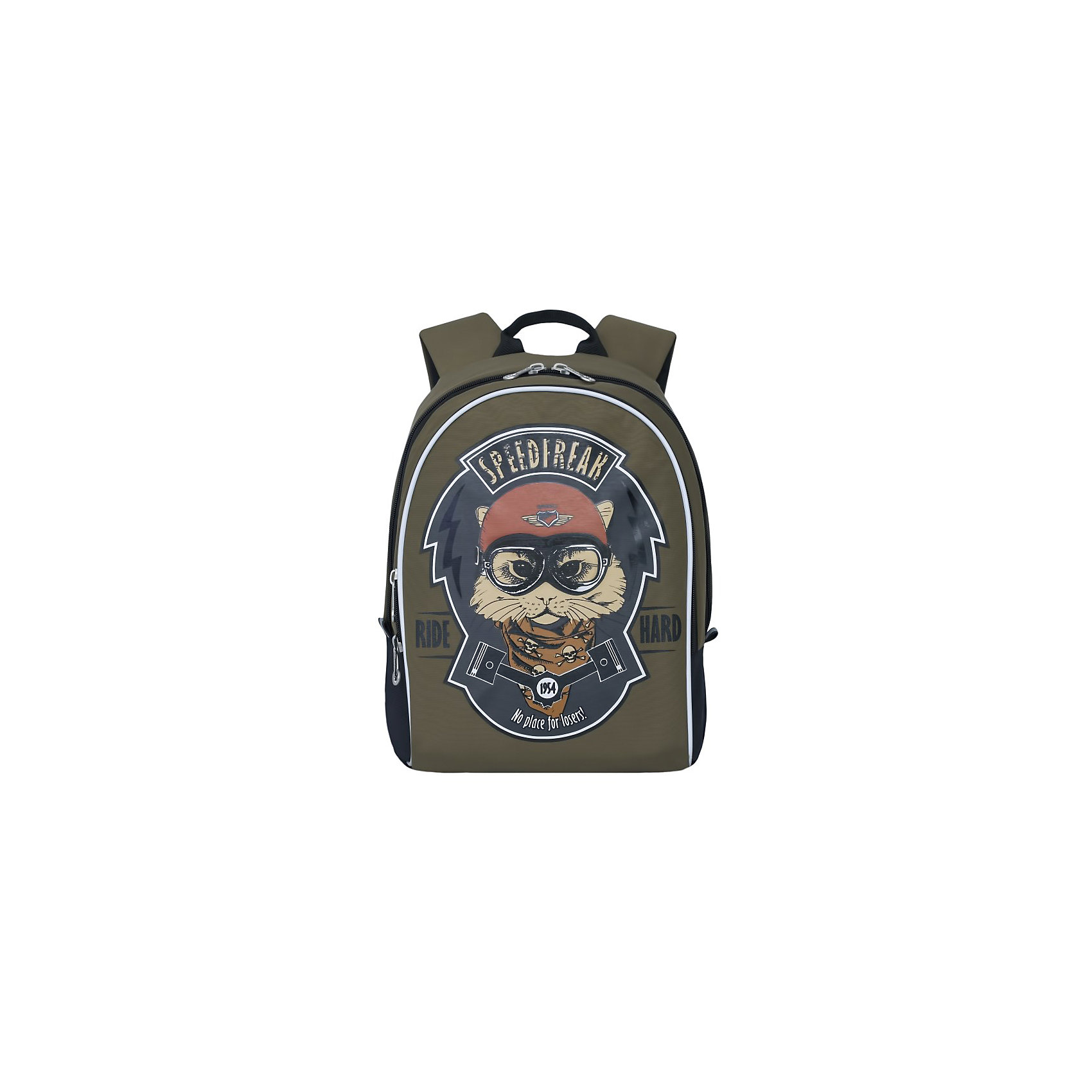 Grizzly рюкзак детский 2 отделения Grizzly рюкзак детский 2 отделенияРюкзаки<br>Рюкзак , два отделения, внутренний карман, укрепленная спинка, дополнительная ручка-петля, укрепленные лямки, светоотражающие элементы с четырех сторон.<br>Вес, г: 398<br>Размер, см: 29х38х18<br>Состав: Нейлон<br>Наличие светоотражающих элементов: да<br>Материал: Нейлон<br>Спина: полужесткая<br>Наличие дополнительных карманов внутри: да<br>Дно выбрать: Мягкое<br>Количество отделений внутри: 2<br>Боковые карманы: нет<br>Замок: Молния<br>Вмещает А4: да<br><br>Ширина мм: 290<br>Глубина мм: 180<br>Высота мм: 380<br>Вес г: 398<br>Возраст от месяцев: 60<br>Возраст до месяцев: 84<br>Пол: Мужской<br>Возраст: Детский<br>SKU: 6727461