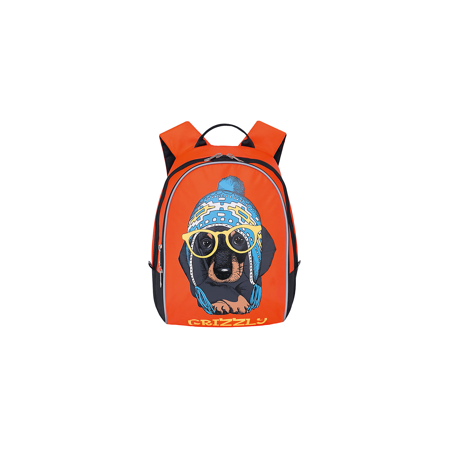 Grizzly рюкзак детский 2 отделения Grizzly рюкзак детский 2 отделенияРюкзаки<br>Рюкзак , два отделения, внутренний карман, укрепленная спинка, дополнительная ручка-петля, укрепленные лямки, светоотражающие элементы с четырех сторон.<br>Вес, г: 398<br>Размер, см: 29х38х18<br>Состав: Нейлон<br>Наличие светоотражающих элементов: да<br>Материал: Нейлон<br>Спина: полужесткая<br>Наличие дополнительных карманов внутри: да<br>Дно выбрать: Мягкое<br>Количество отделений внутри: 2<br>Боковые карманы: нет<br>Замок: Молния<br>Вмещает А4: да<br><br>Ширина мм: 290<br>Глубина мм: 180<br>Высота мм: 380<br>Вес г: 398<br>Возраст от месяцев: 60<br>Возраст до месяцев: 84<br>Пол: Женский<br>Возраст: Детский<br>SKU: 6727473