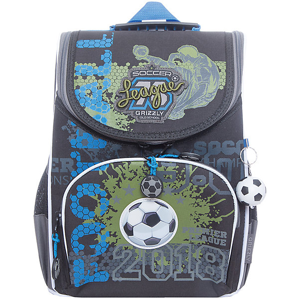 Рюкзак школьный Grizzly 1 отделение Рюкзак школьный Grizzly 1 отделениеРюкзаки<br>Рюкзак школьный, одно отделение, объемный карман на молнии на передней стенке, боковые карманы из сетки, откидное жесткое дно, разделительная перегородка-органайзер, укрепленная спинка, дополнительная ручка-петля, укрепленные лямки, брелок-катафот, светоотражающие элементы с четырех сторон.<br>Вес, г: 715<br>Размер, см: 25х33х13<br>Состав: Полиэстр<br>Наличие светоотражающих элементов: да<br>Материал: Полиэстр<br>Спина: жесткая<br>Наличие дополнительных карманов внутри: нет<br>Дно выбрать: жесткое<br>Количество отделений внутри: 1<br>Боковые карманы: да<br>Замок: Молния<br>Вмещает А4: да<br><br>Ширина мм: 250<br>Глубина мм: 130<br>Высота мм: 330<br>Вес г: 690<br>Возраст от месяцев: 72<br>Возраст до месяцев: 120<br>Пол: Мужской<br>Возраст: Детский<br>SKU: 6727501