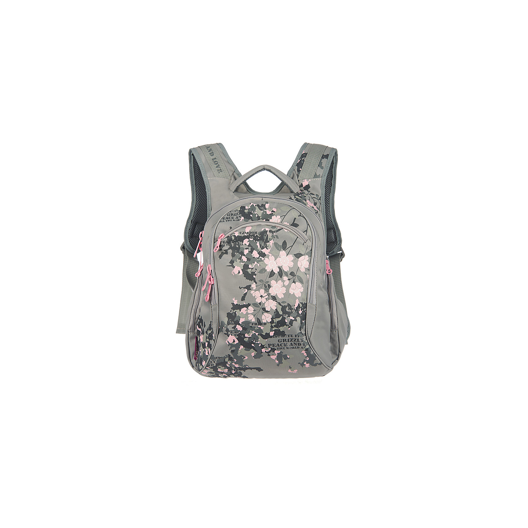 Grizzly рюкзак 2 отделения Grizzly рюкзак 2 отделенияРюкзаки<br>Рюкзак школьный, два отделения, два передних кармана на молнии, объемный карман на молнии на передней стенке, боковые карманы из сетки, внутренний карман, жесткая анатомическая спинка, дополнительная ручка-петля, мягкая укрепленная ручка, укрепленные лямки, светоотражающие элементы с четырех сторон.<br>Вес, г: 796<br>Размер, см: 28х36х18<br>Состав: Нейлон <br>Наличие светоотражающих элементов: нет<br>Материал: Нейлон <br>Спина: полужесткая<br>Наличие дополнительных карманов внутри: да<br>Дно выбрать: Мягкое<br>Количество отделений внутри: 2<br>Боковые карманы: да<br>Замок: Молния<br>Вмещает А4: да<br><br>Ширина мм: 280<br>Глубина мм: 180<br>Высота мм: 360<br>Вес г: 910<br>Возраст от месяцев: 120<br>Возраст до месяцев: 192<br>Пол: Женский<br>Возраст: Детский<br>SKU: 6727506