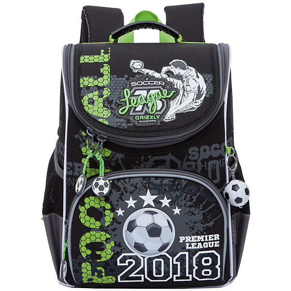 Рюкзак школьный Grizzly 1 отделение Рюкзак школьный Grizzly 1 отделениеРанцы<br>Рюкзак школьный, два отделения, клапан на липучках, два объемных кармана на молнии на передней стенке, внутренний составной пенал-органайзер, жесткая анатомическая спинка, укрепленные лямки, дополнительная ручка-петля, брелок-катафот, светоотражающие элементы с четырех сторон.<br>Вес, г: 910<br>Размер, см: 25х33х13<br>Состав: Таслан<br>Наличие светоотражающих элементов: да<br>Материал: Таслан<br>Спина: жесткая<br>Наличие дополнительных карманов внутри: нет<br>Дно выбрать: жесткое<br>Количество отделений внутри: 1<br>Боковые карманы: да<br>Замок: Молния<br>Вмещает А4: да<br><br>Ширина мм: 250<br>Глубина мм: 130<br>Высота мм: 330<br>Вес г: 690<br>Возраст от месяцев: 72<br>Возраст до месяцев: 120<br>Пол: Мужской<br>Возраст: Детский<br>SKU: 6727514