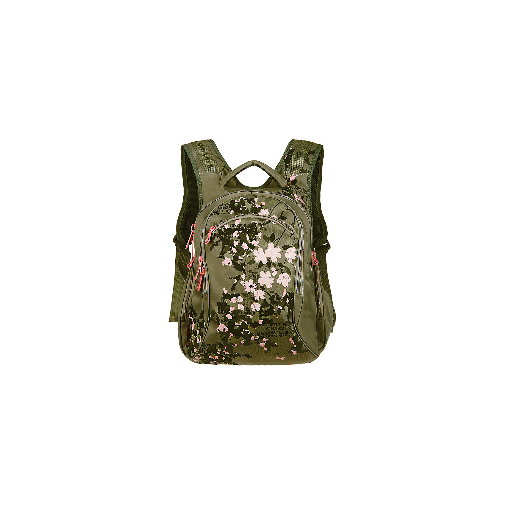 Рюкзак Grizzly 2 отделения Рюкзак Grizzly 2 отделенияРюкзаки<br>Рюкзак молодежный, два отделения, карман на молнии на передней стенке, объемные боковые карманы на молнии, внутренний карман на молнии, внутренний составной пенал-органайзер, укрепленная спинка, мягкая укрепленная ручка, укрепленные лямки.<br>Вес, г: 910<br>Размер, см: 28х36х18<br>Состав: Нейлон <br>Наличие светоотражающих элементов: нет<br>Материал: Нейлон <br>Спина: полужесткая<br>Наличие дополнительных карманов внутри: да<br>Дно выбрать: Мягкое<br>Количество отделений внутри: 2<br>Боковые карманы: да<br>Замок: Молния<br>Вмещает А4: да<br><br>Ширина мм: 280<br>Глубина мм: 180<br>Высота мм: 360<br>Вес г: 910<br>Возраст от месяцев: 72<br>Возраст до месяцев: 192<br>Пол: Женский<br>Возраст: Детский<br>SKU: 6727517