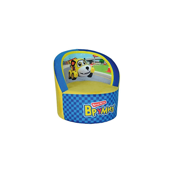 Кресло Врумиз, Small Toys, желтый/синий Кресло Врумиз, Small Toys, желтый/синийДетские мягкие кресла<br>Характеристики:<br><br>• Материал верх: текстиль, 100% <br>• Материал наполнитель: поролон, 100%<br>• Коллекция: Врумиз<br>• Съемный чехол<br>• Повышенная устойчивость<br>• Эргономичная форма<br>• Вес: 860 г<br>• Размеры (Д*Ш*В): 40*40*45 см<br>• Особенности ухода: сухая и влажная чистка<br><br>Кресло, Врумиз, голубой выполнено в круглой форме, в качестве каркаса использован упругий поролон. Сверху имеется съемный чехол, на который нанесены сюжеты из мультфильма Врумиз. <br><br>Изображение не блекнет и не меняет цвета даже при длительном использовании и частых стирках. Мягкое кресло имеет широкое днище, за счет чего обеспечивается повышенная устойчивость. Подлокотники имеют округую форму. <br><br>Кресло, Врумиз, желтый можно купить в нашем интернет-магазине.<br><br>Ширина мм: 400<br>Глубина мм: 400<br>Высота мм: 450<br>Вес г: 860<br>Возраст от месяцев: 36<br>Возраст до месяцев: 1188<br>Пол: Унисекс<br>Возраст: Детский<br>SKU: 6727943