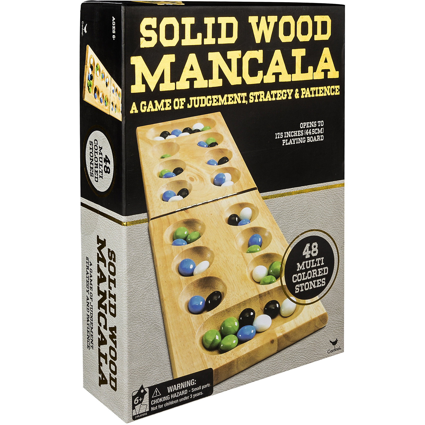 Настольная игра Манкала, Spin Master Настольная игра Манкала, Spin MasterНастольные игры<br>Характеристики товара:<br><br>• возраст от 6 лет;<br>• количество игроков: 2 человека;<br>• материал: дерево, картон;<br>• в комплекте: складное игровое поле, 48 шариков, правила игры;<br>• размер доски 13х44 см;<br>• размер упаковки 28х19х7 см;<br>• страна производитель: Китай.<br><br>Настольная игра «Манкала» Spin Master — игра для 2 человек. Каждому игроку достается одна игровая доска с углублениями и цветные шарики. Цель — закидывать как можно больше шариков на свою доску. В каждом раунде игрок бросает шарики в углубления на доске, бросать можно и в углубления на доске соперника. Существуют и дополнительные ходы, а также условия, при которых можно забрать шарики соперника.<br><br>Настольную игру «Манкала» Spin Master можно приобрести в нашем интернет-магазине.<br><br>Ширина мм: 190<br>Глубина мм: 70<br>Высота мм: 280<br>Вес г: 1143<br>Возраст от месяцев: 72<br>Возраст до месяцев: 2147483647<br>Пол: Унисекс<br>Возраст: Детский<br>SKU: 6728765