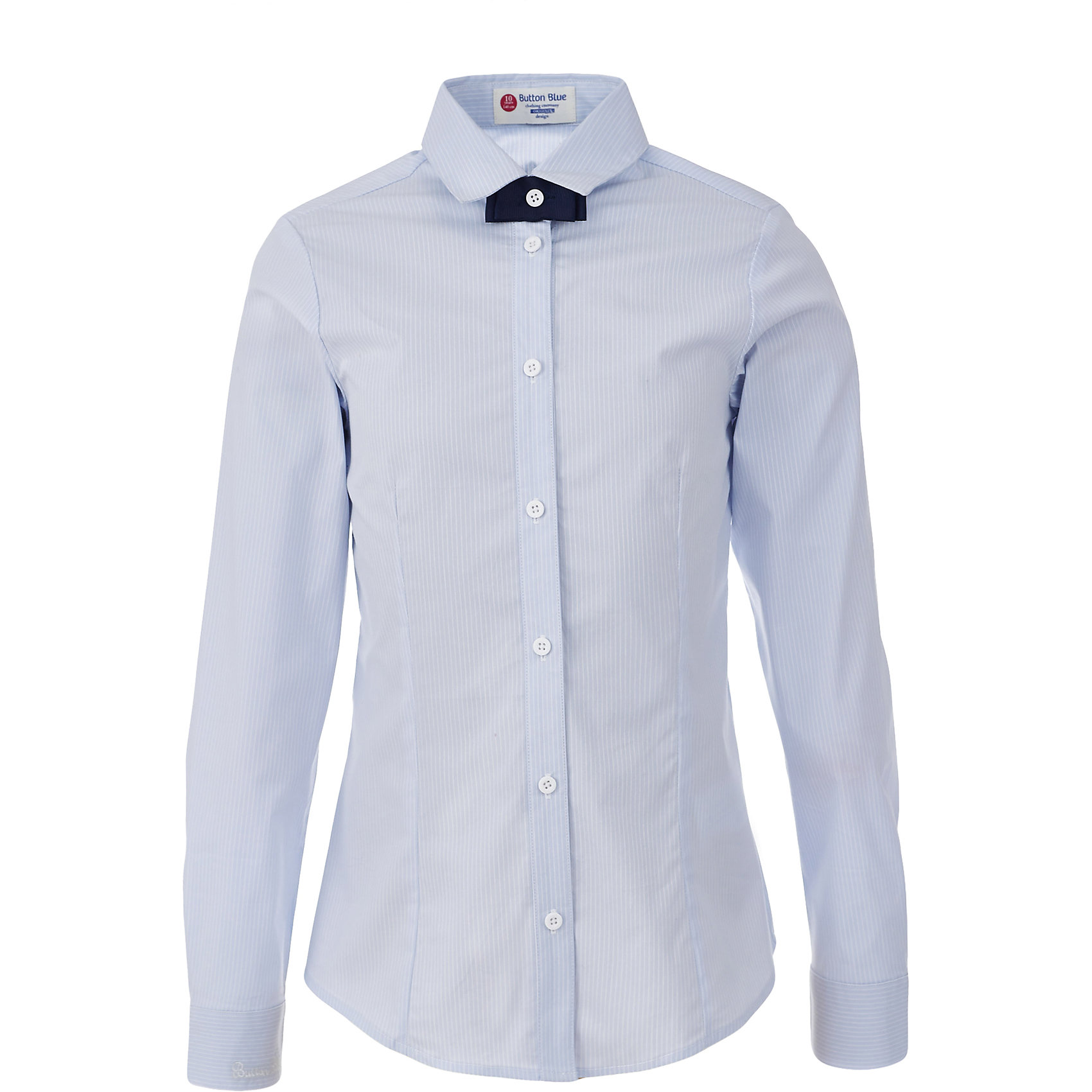 Блузка для девочки BUTTON BLUE Блузка для девочки BUTTON BLUEБлузки и рубашки<br>Блузка для девочки BUTTON BLUE<br>Блузки для школы купить не сложно, но выбрать модель, сочетающую прекрасный состав, элегантный дизайн, привлекательную цену, не так уж и легко. Купить красивую школьную блузку для девочки недорого возможно, если это блузка от Button Blue! Голубая школьная блузка с бантиком сделает каждый день ребенка комфортным!<br>Состав:<br>61% хлопок, 36%нейлон, 3% эластан<br><br>Ширина мм: 186<br>Глубина мм: 87<br>Высота мм: 198<br>Вес г: 197<br>Цвет: голубой в полоску<br>Возраст от месяцев: 144<br>Возраст до месяцев: 156<br>Пол: Женский<br>Возраст: Детский<br>Размер: 158,164,152,146,140,134,128,122<br>SKU: 6739366